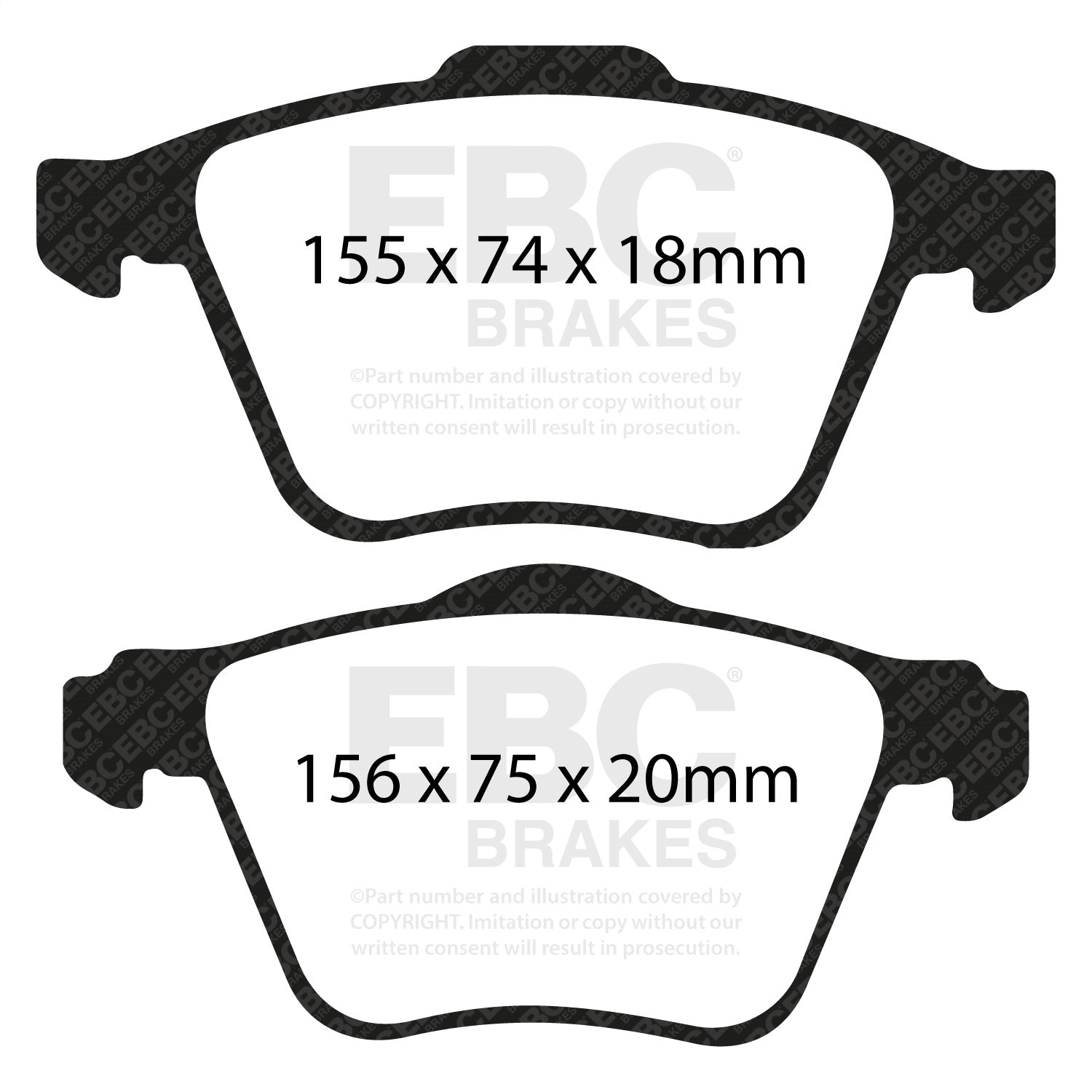 EBC Brakes DP31914C Redstuff Ceramic Low Dust Brake Pads EBC Brakes DP31914C