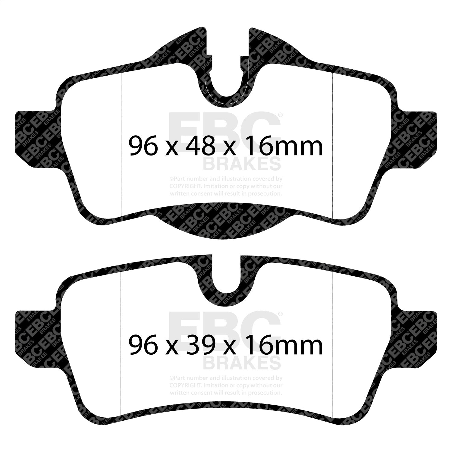 EBC Brakes DP31931C Redstuff Ceramic Low Dust Brake Pads EBC Brakes DP31931C