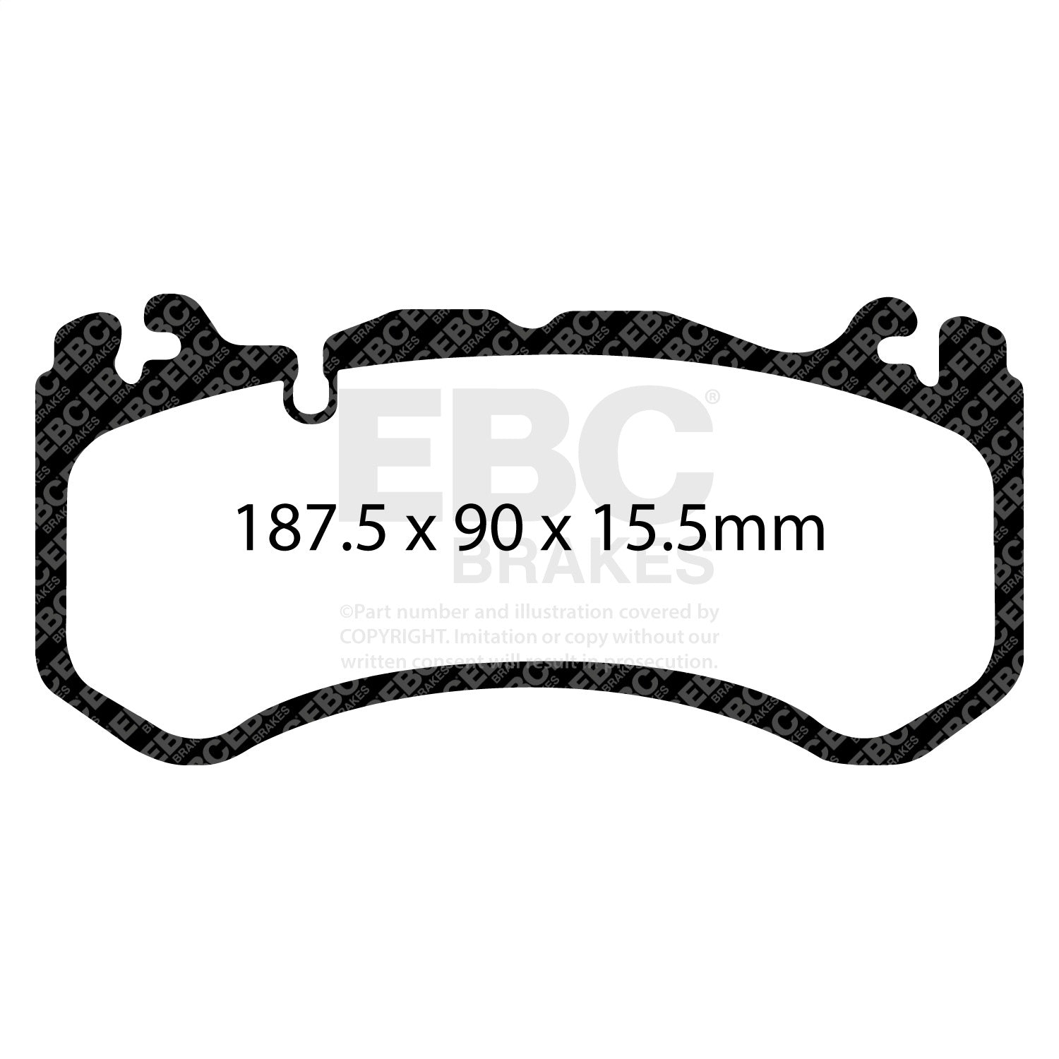 EBC Brakes DP31939C Redstuff Ceramic Low Dust Brake Pads EBC Brakes DP31939C