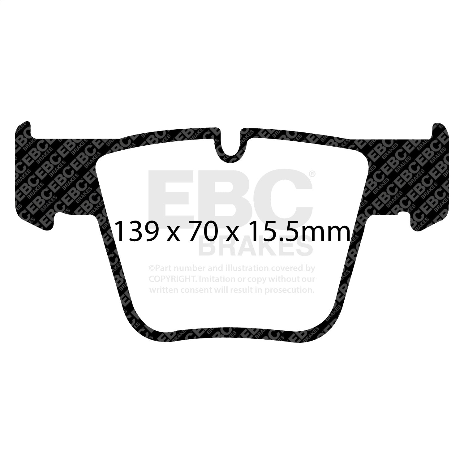 EBC Brakes DP31941C Redstuff Ceramic Low Dust Brake Pads EBC Brakes DP31941C