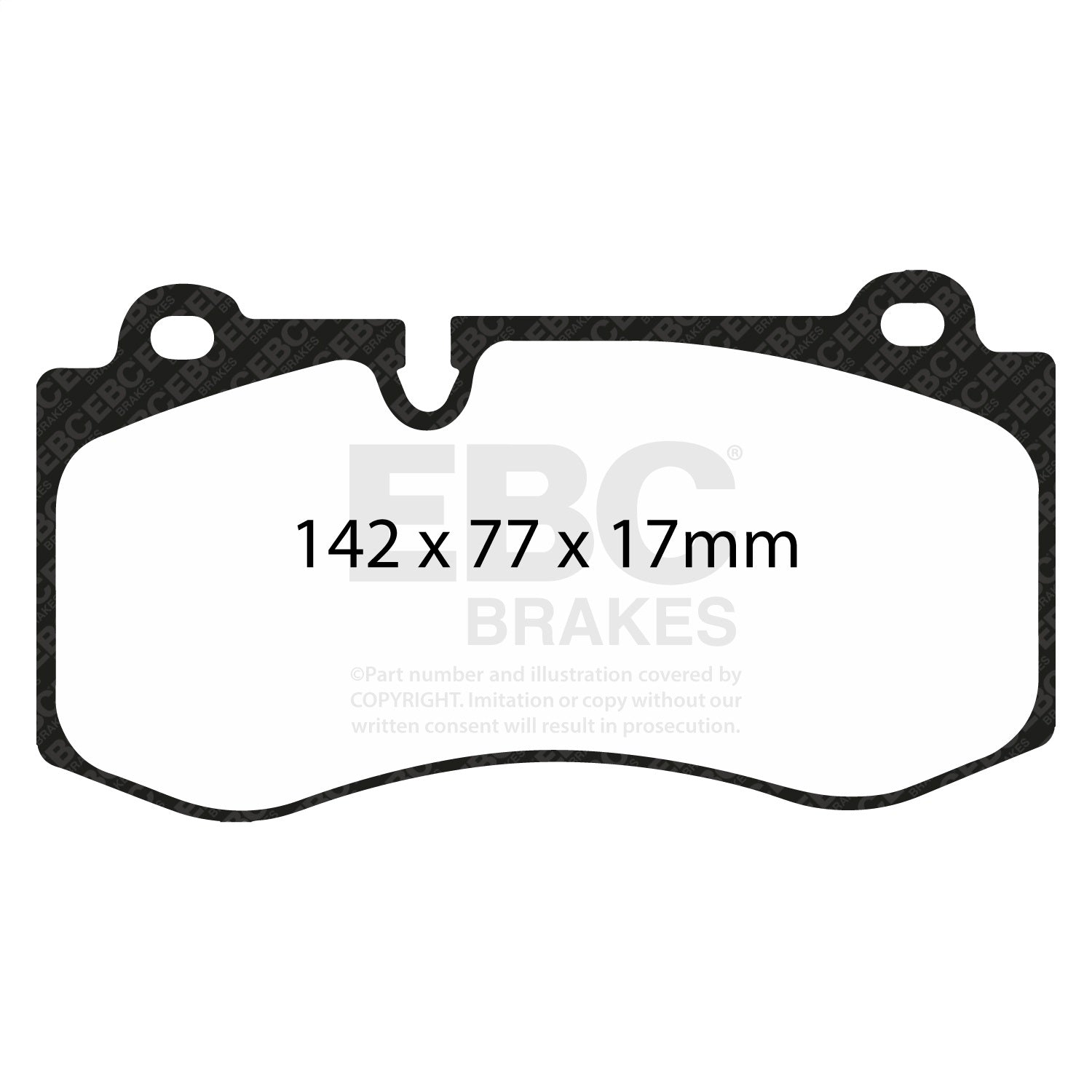 EBC Brakes DP31943C Redstuff Ceramic Low Dust Brake Pads EBC Brakes DP31943C
