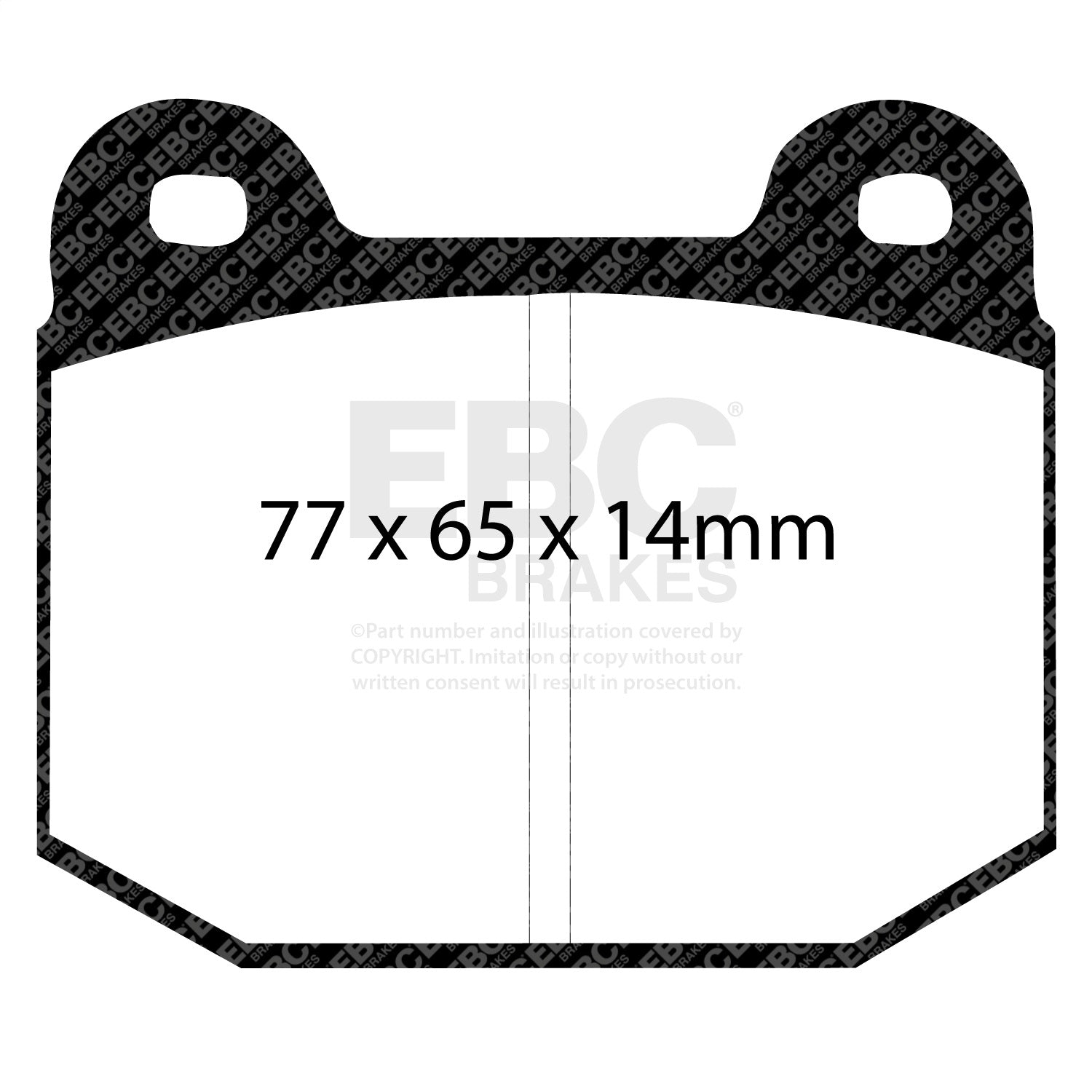 EBC Brakes DP3197/2C Redstuff Ceramic Low Dust Brake Pads EBC Brakes DP3197/2C