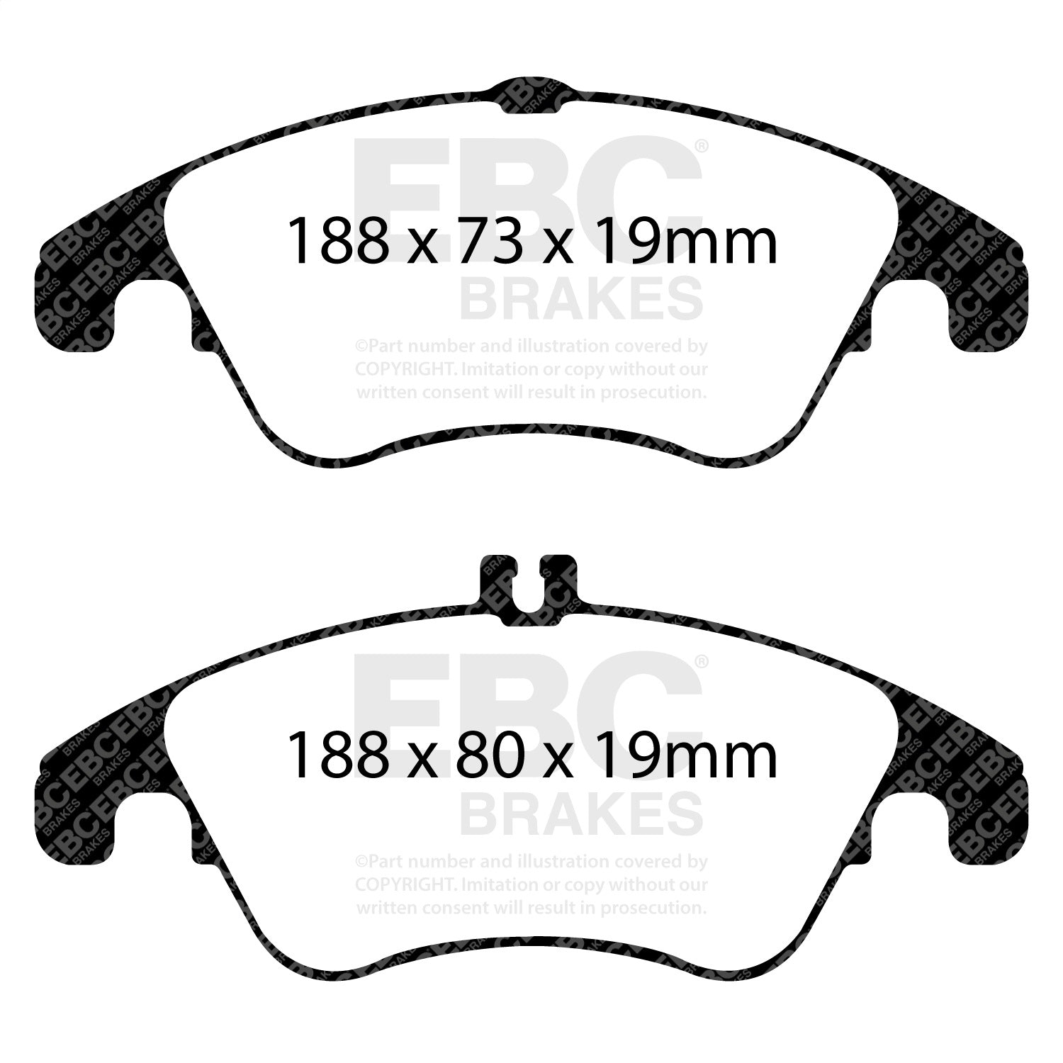 EBC Brakes DP31991C Redstuff Ceramic Low Dust Brake Pads EBC Brakes DP31991C