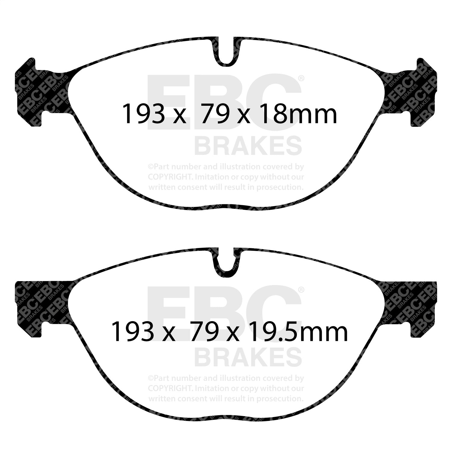 EBC Brakes DP31994C Redstuff Ceramic Low Dust Brake Pads EBC Brakes DP31994C