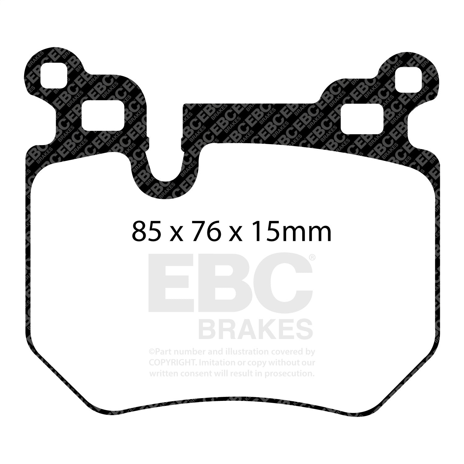 EBC Brakes DP31996C Redstuff Ceramic Low Dust Brake Pads EBC Brakes DP31996C