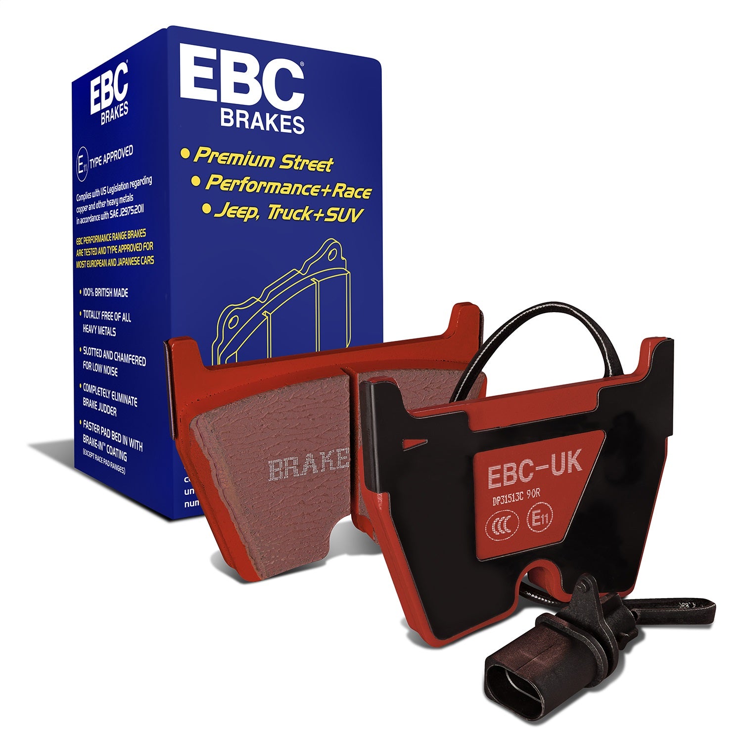 EBC Brakes DP31513C Redstuff Ceramic Low Dust Brake Pads EBC Brakes DP31513C