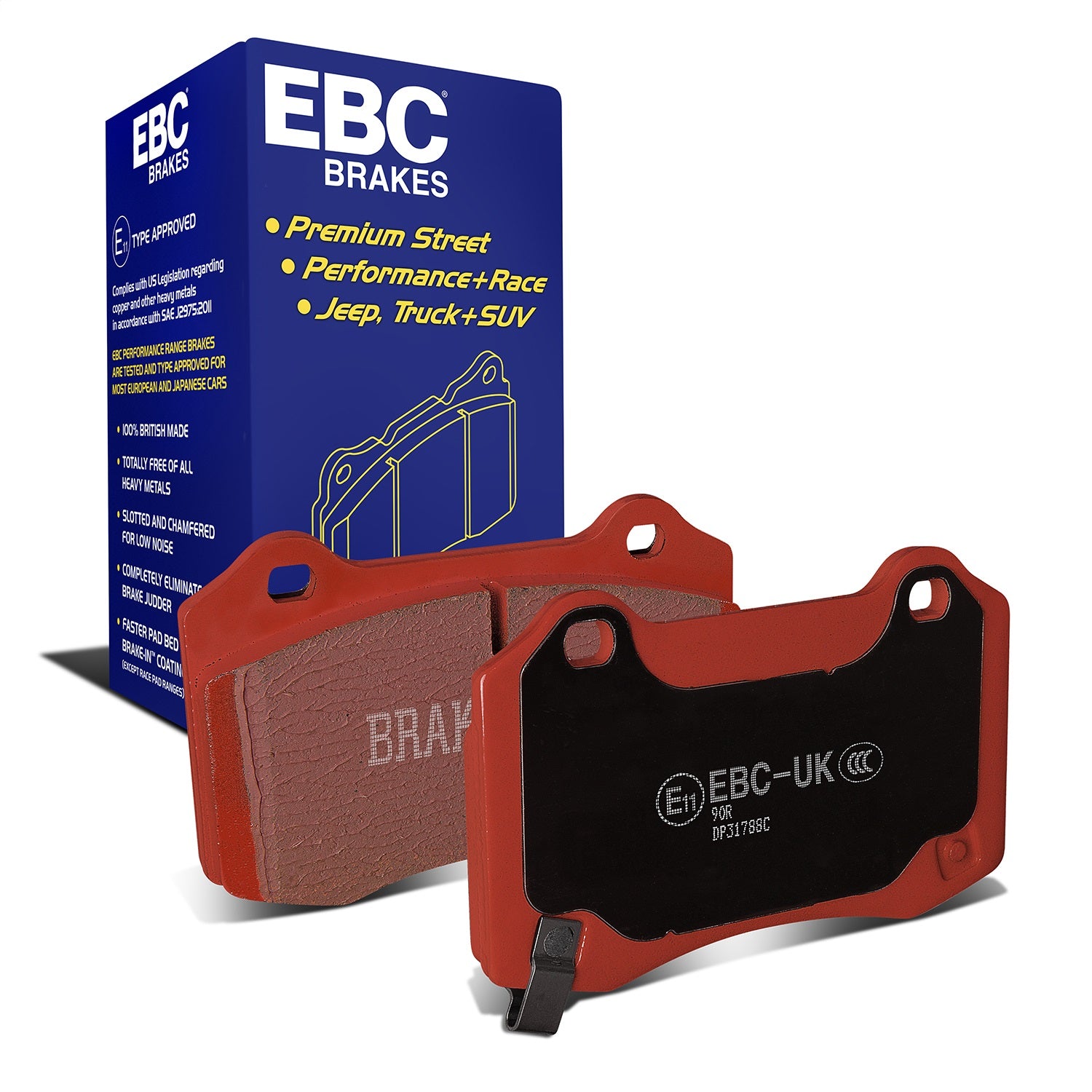 EBC Brakes DP31788C Redstuff Ceramic Low Dust Brake Pads EBC Brakes DP31788C