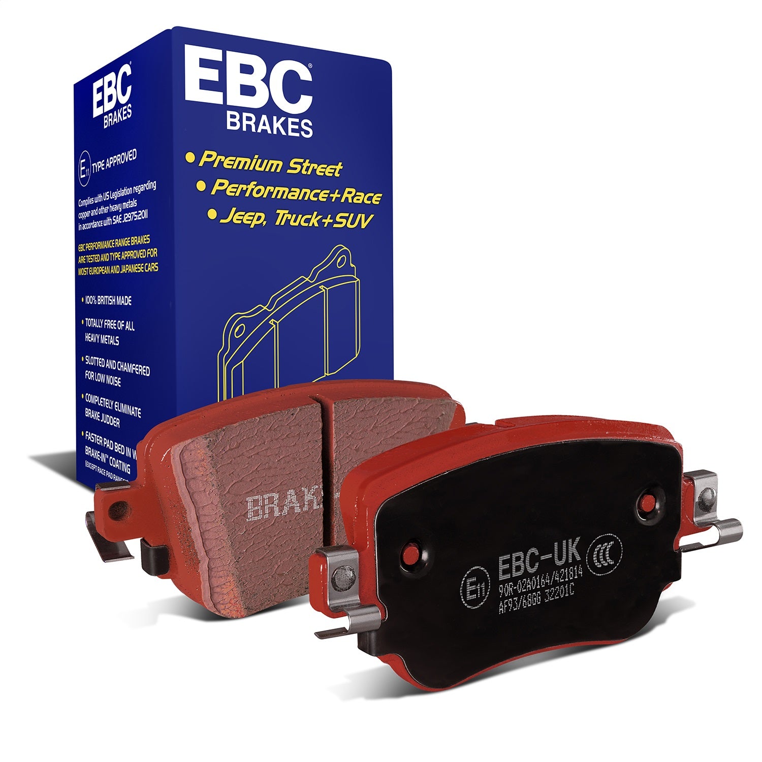 EBC Brakes DP32201C Redstuff Ceramic Low Dust Brake Pads EBC Brakes DP32201C