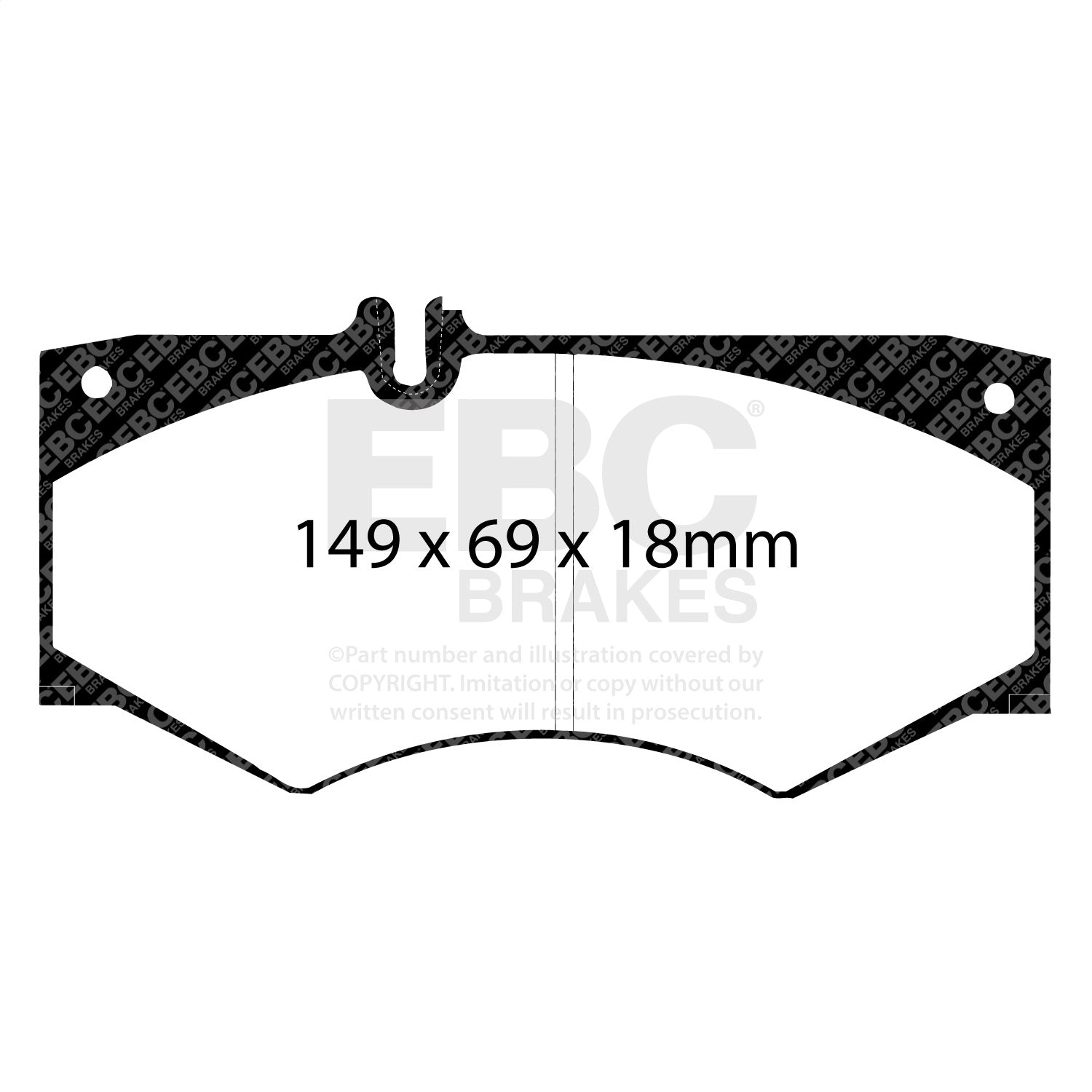 EBC Brakes DP6413 6000 Series Greenstuff Truck/SUV Brakes Disc Pads EBC Brakes DP6413