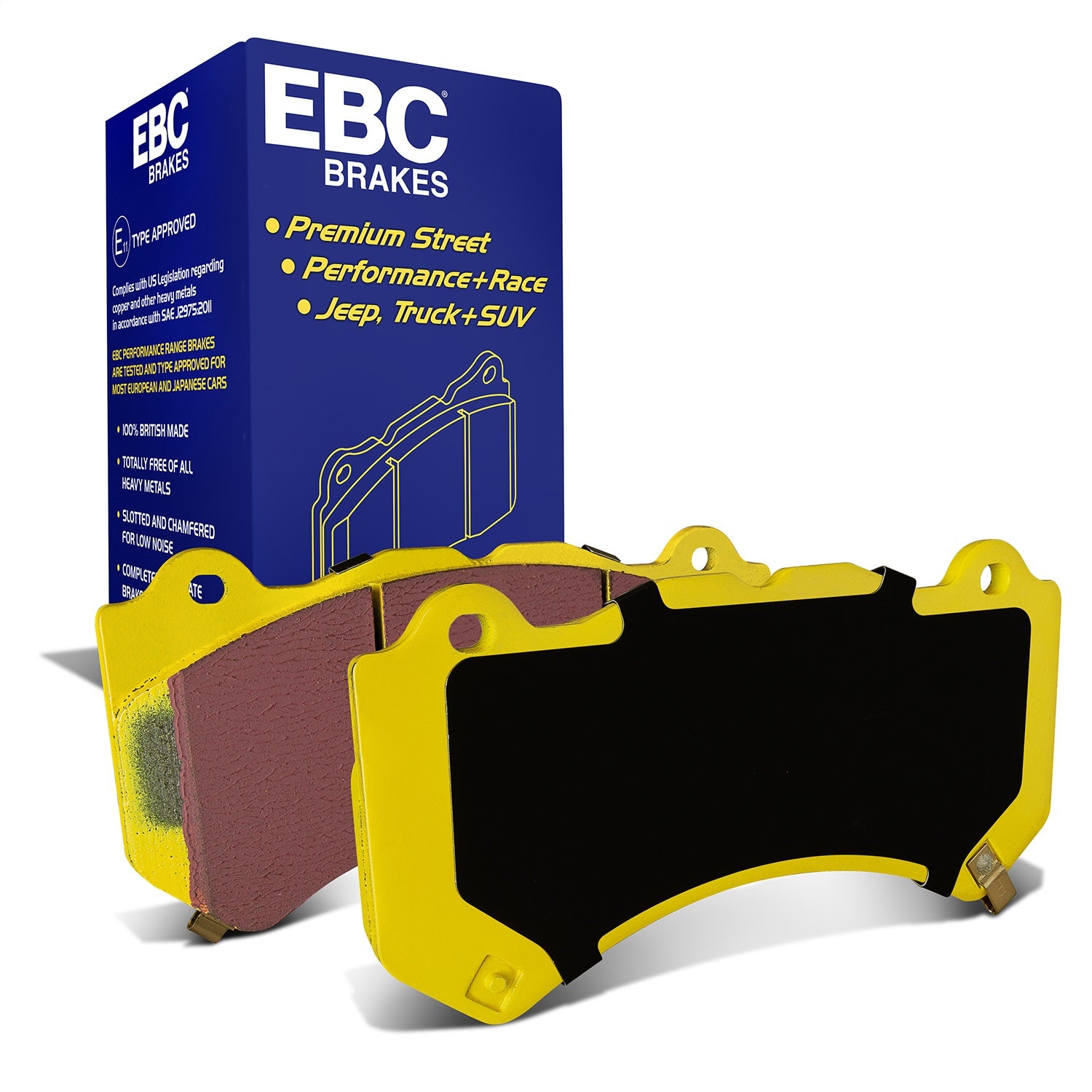 EBC Brakes DP41853R Yellowstuff Street And Track Brake Pads EBC Brakes DP41853R