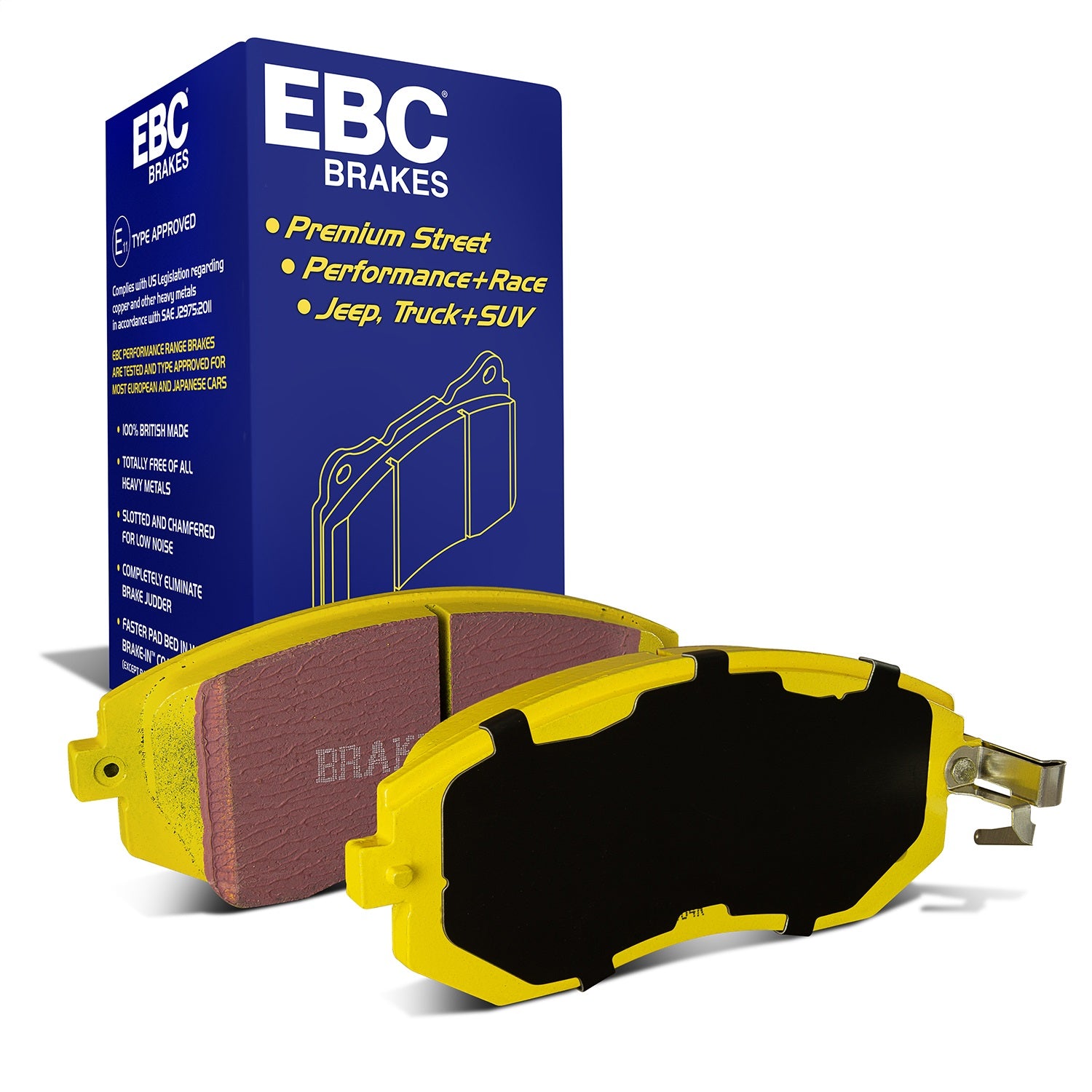 EBC Brakes DP41884R Yellowstuff Street And Track Brake Pads EBC Brakes DP41884R