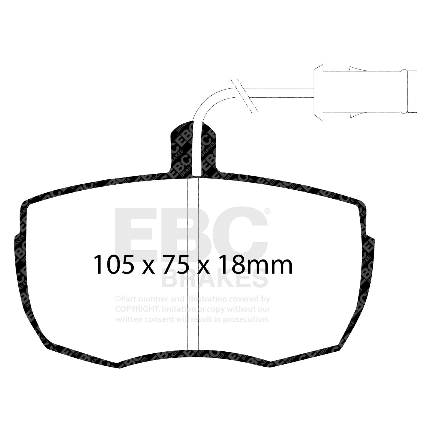 EBC Brakes DP6622 6000 Series Greenstuff Truck/SUV Brakes Disc Pads EBC Brakes DP6622