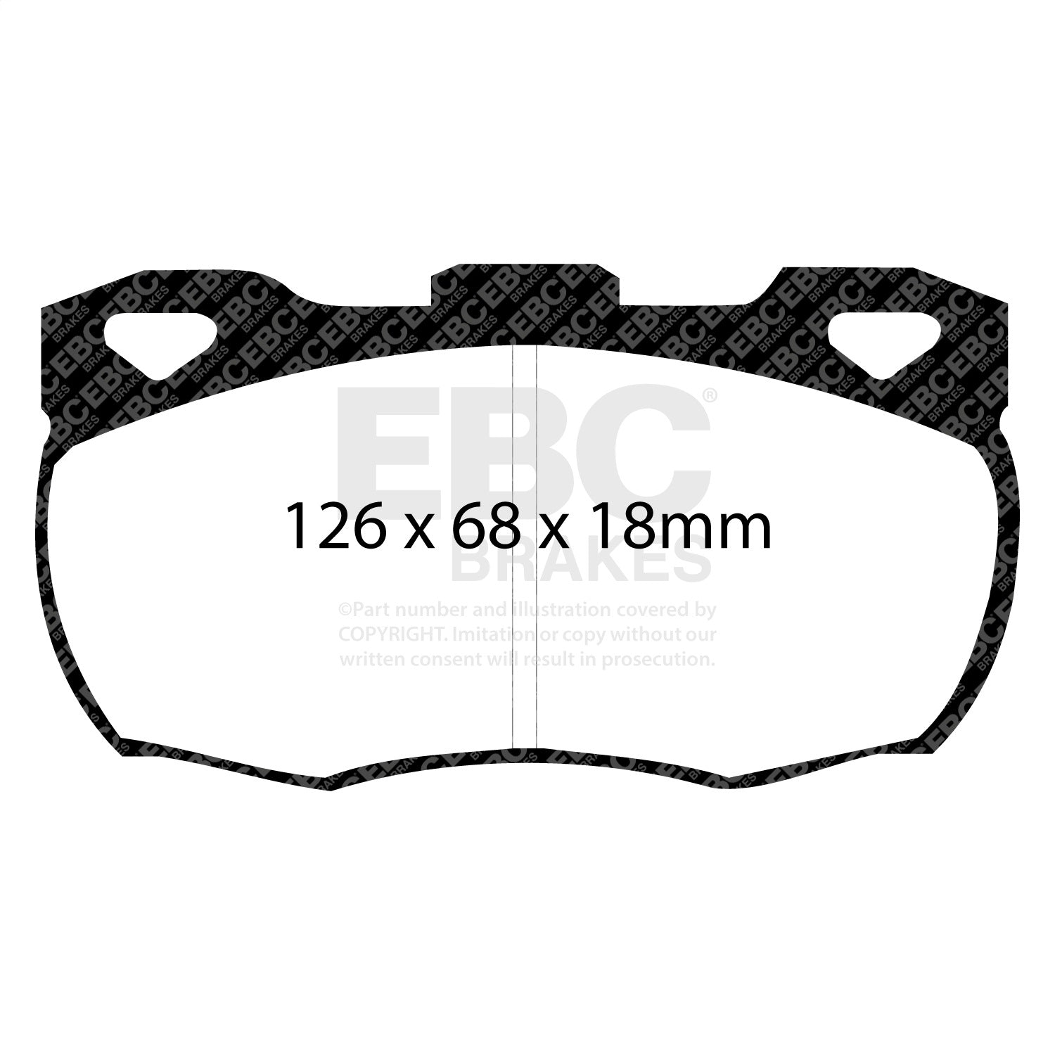 EBC Brakes DP7708 7000 Series Greenstuff Low Dust Truck/SUV Brake Pads EBC Brakes DP7708