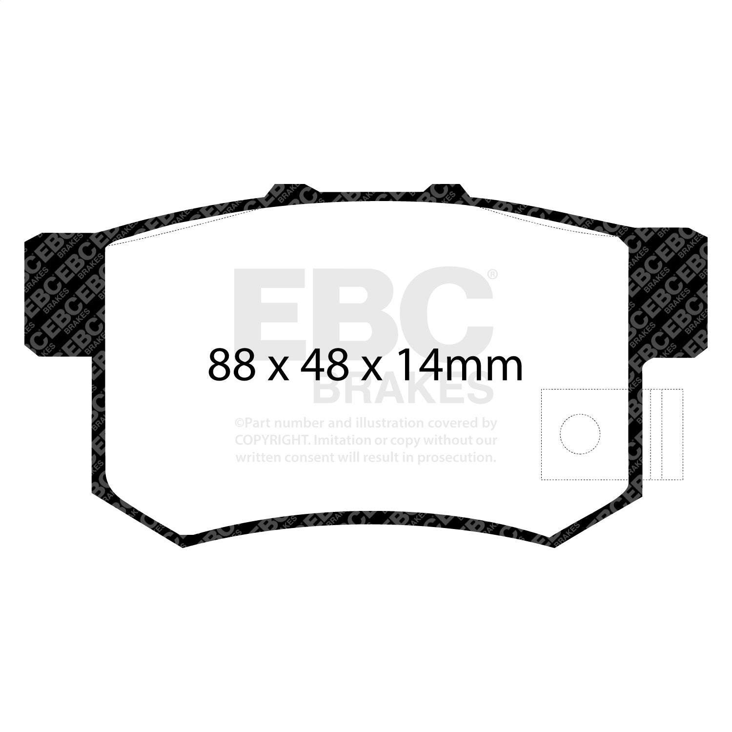EBC Brakes DP6781/2 6000 Series Greenstuff Truck/SUV Brakes Disc Pads EBC Brakes DP6781/2
