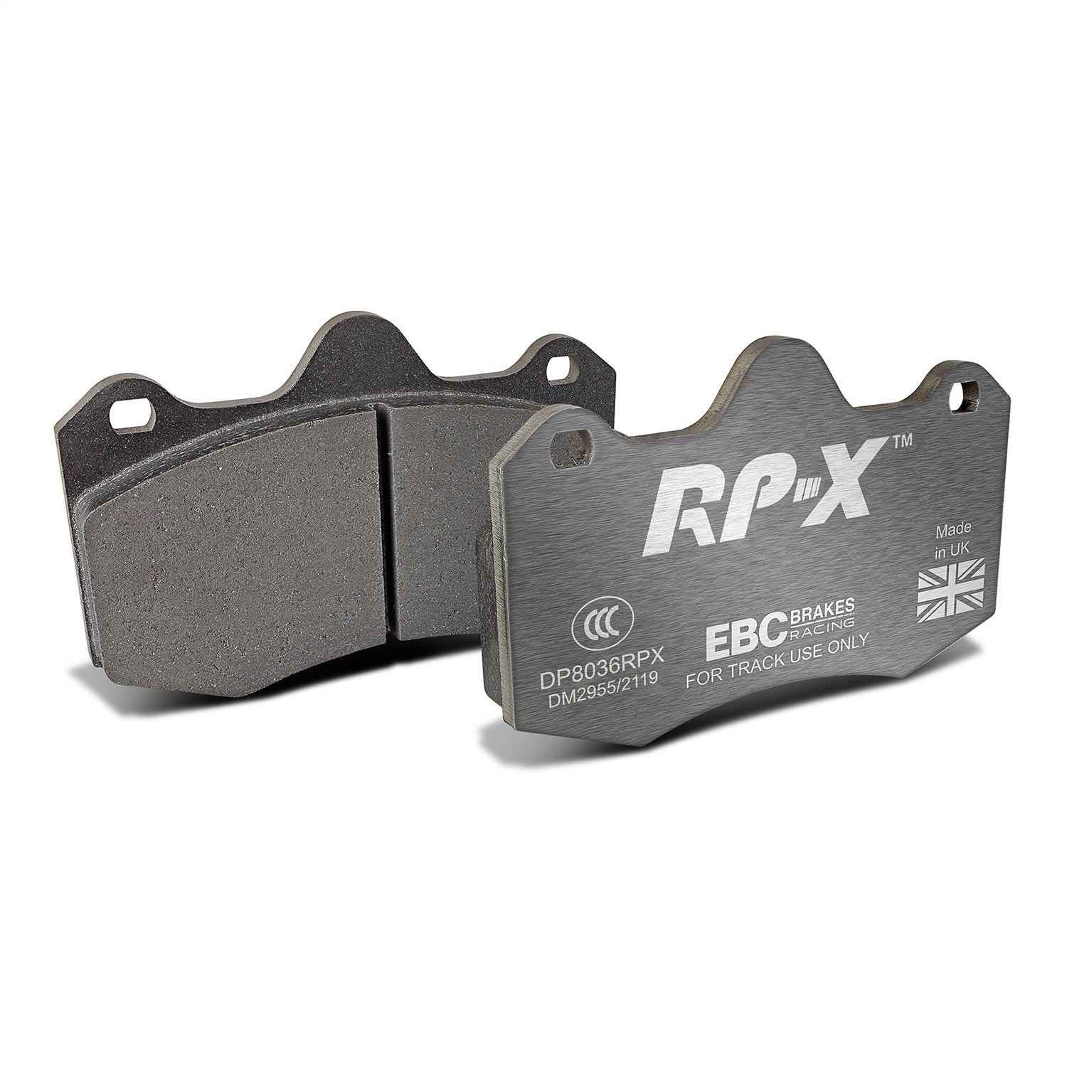 EBC Brakes Racing DP8036RPX EBC RPX Race Brake Pads; Front; 350 Disc Diameter; 32/30 Disc Thickness; EBC Brakes Racing DP8036RPX