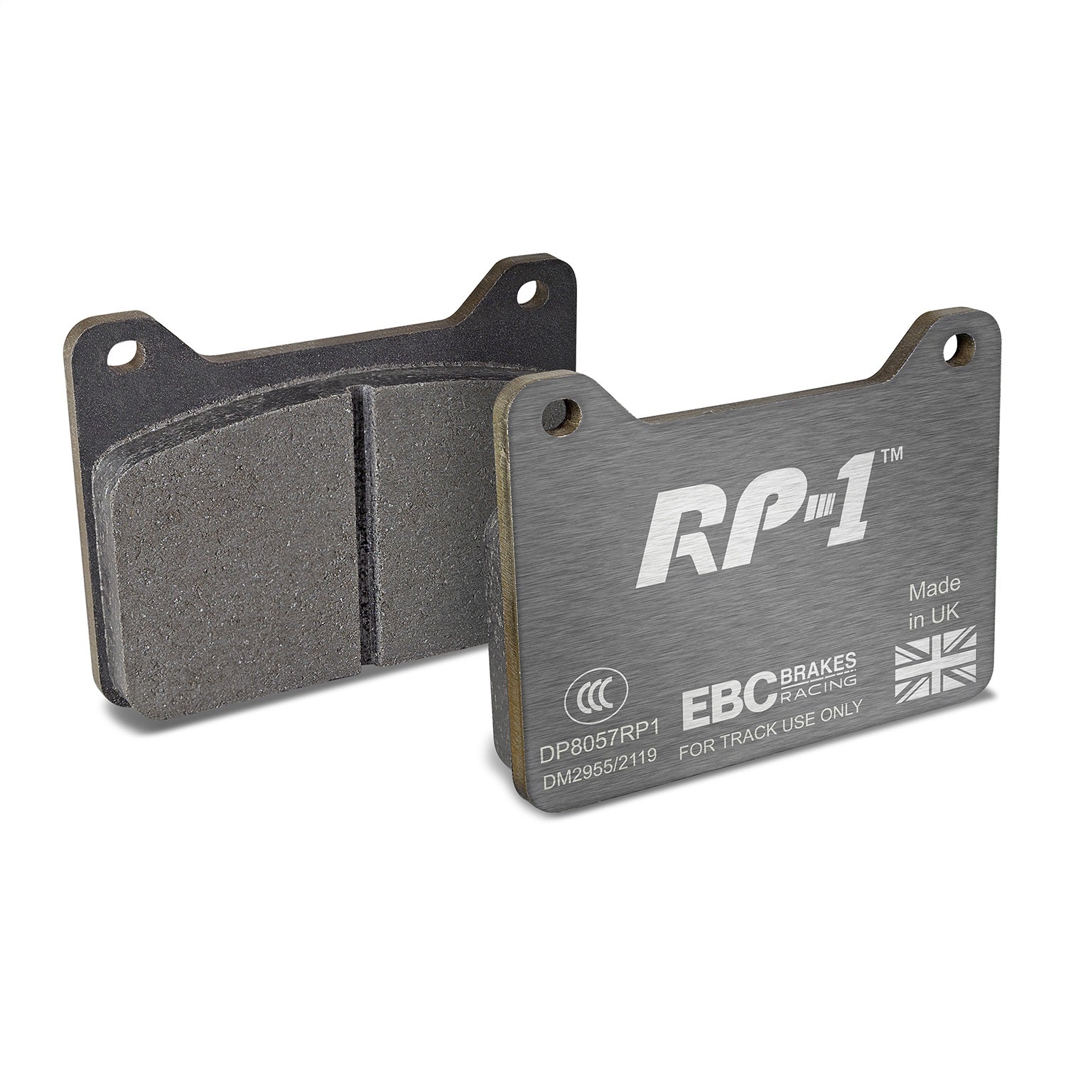 EBC Brakes Racing DP8057RP1 EBC RP-1 Race Brake Pads; For F4 Tornado/Caliper Wilwood Powerlite; EBC Brakes Racing DP8057RP1