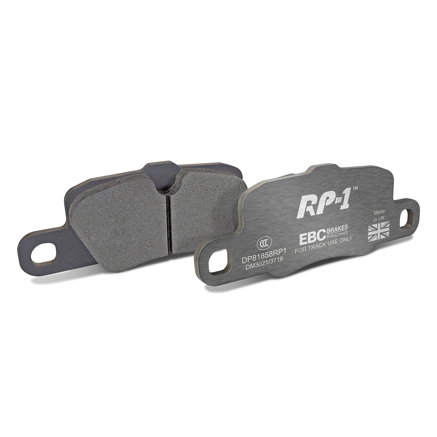 EBC Brakes Racing DP81858RP1 EBC RP-1 Race Brake Pads; 13 in. Rotor Dia.; 330 mm. Dia.; D1417 FMSI Design; EBC Brakes Racing DP81858RP1