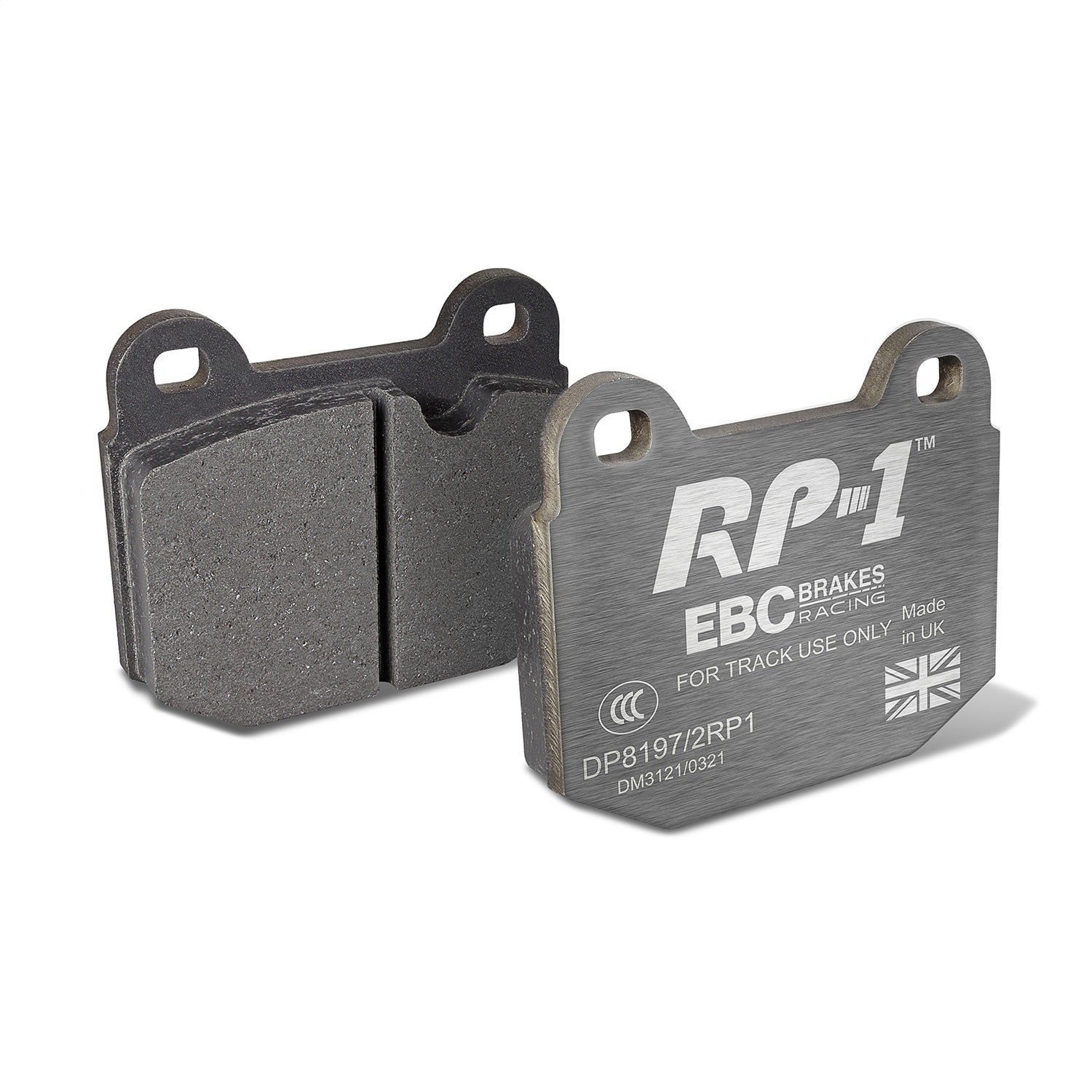 EBC Brakes Racing DP8197/2RP1 EBC RP-1 Race Brake Pads; Front Caliper Brembo; EBC Brakes Racing DP8197/2RP1