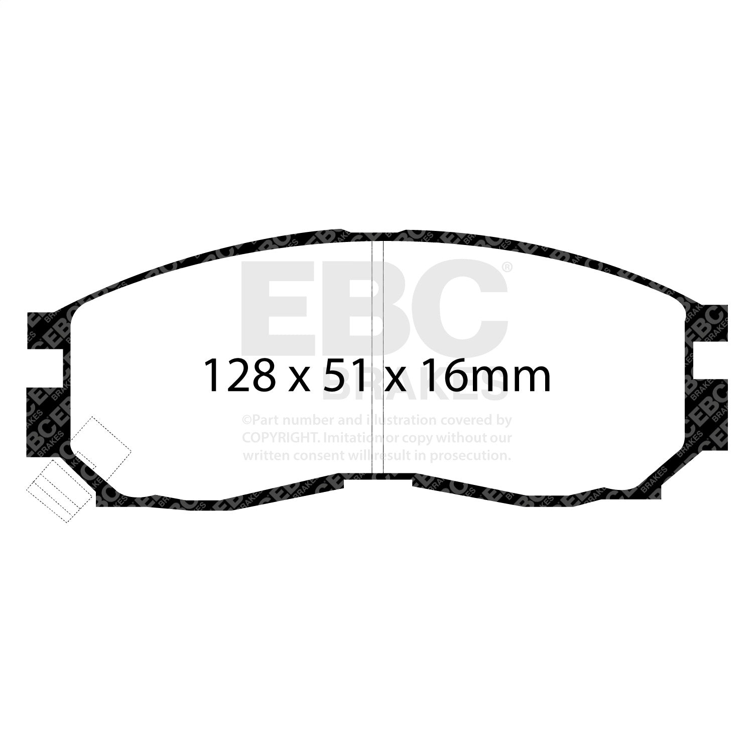 EBC Brakes DP7830 7000 Series Greenstuff Low Dust Truck/SUV Brake Pads; FMSI Pad No. D484; EBC Brakes DP7830