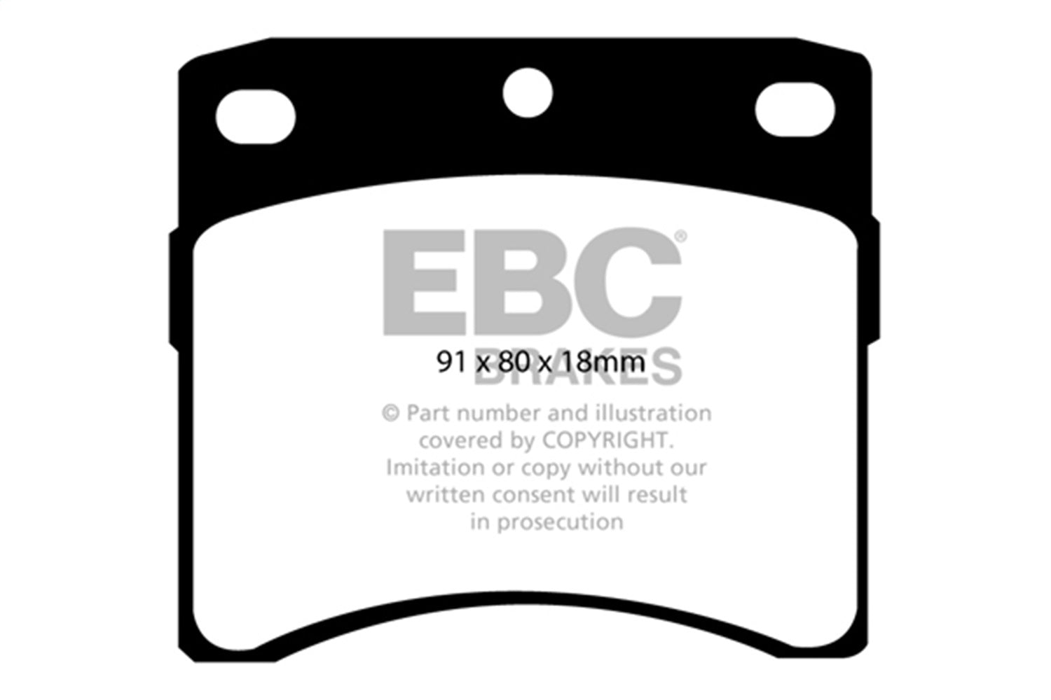 EBC Brakes DP6939 6000 Series Greenstuff Truck/SUV Brakes Disc Pads EBC Brakes DP6939