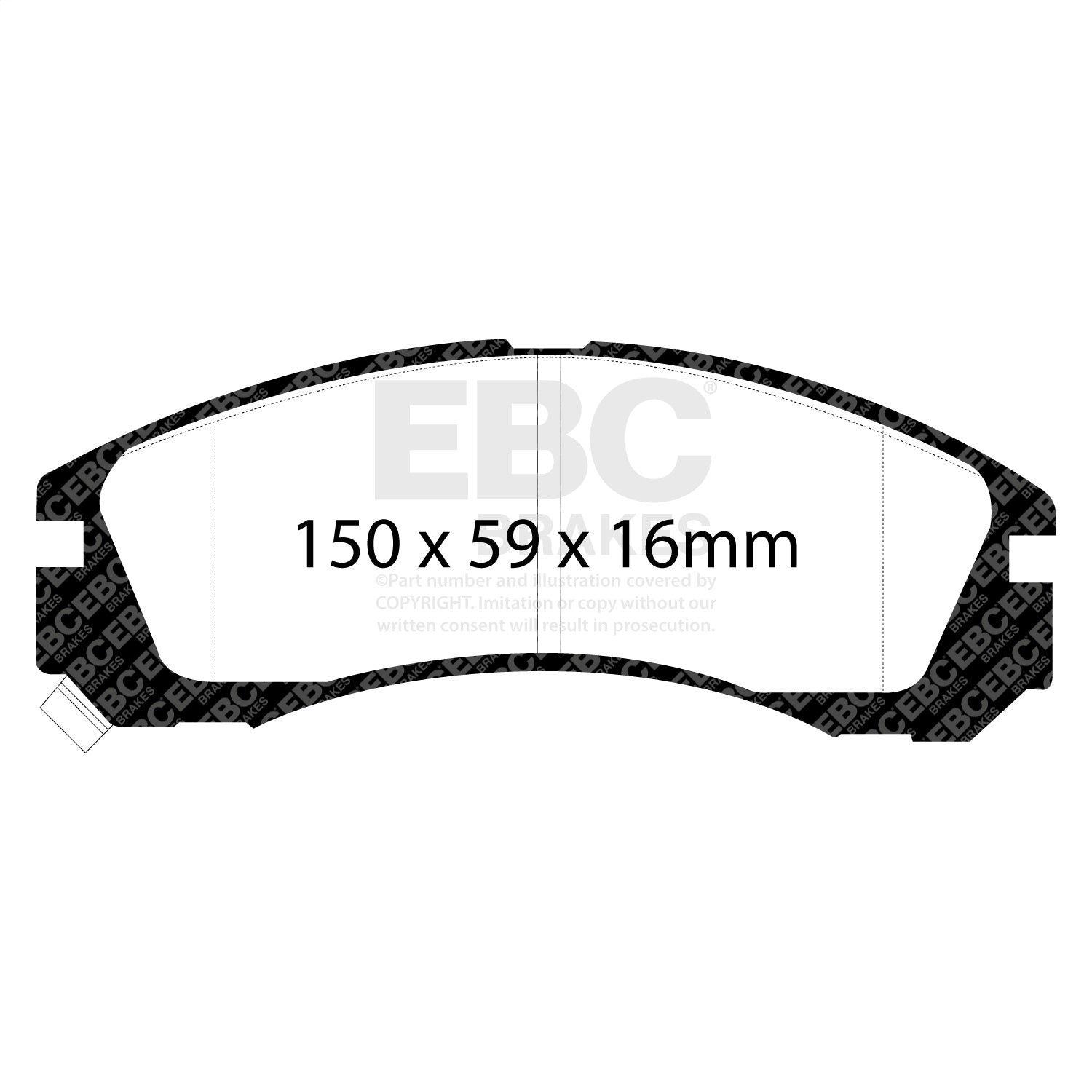 EBC Brakes DP7954 7000 Series Greenstuff Low Dust Truck/SUV Brake Pads EBC Brakes DP7954