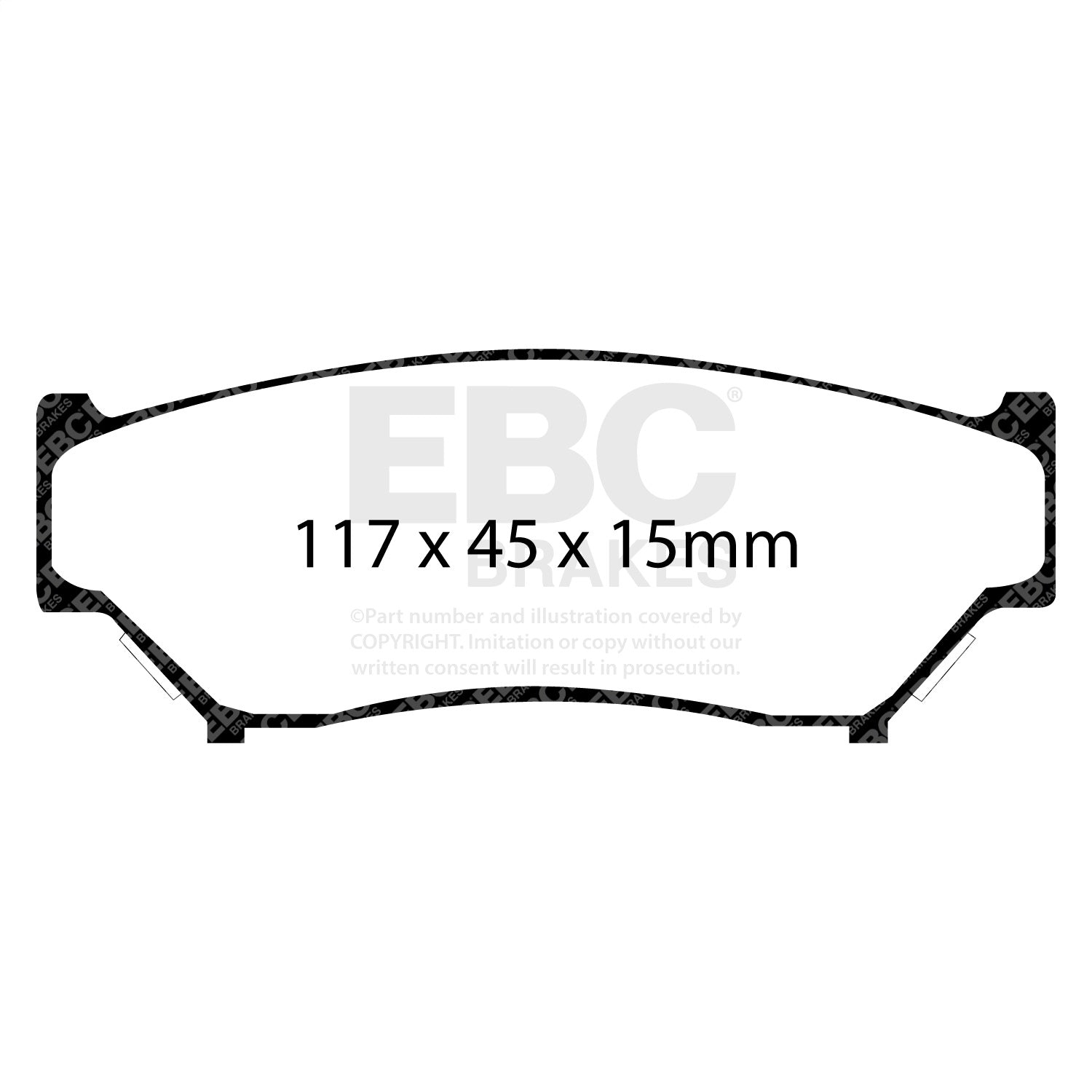 EBC Brakes DP6979 6000 Series Greenstuff Truck/SUV Brakes Disc Pads EBC Brakes DP6979