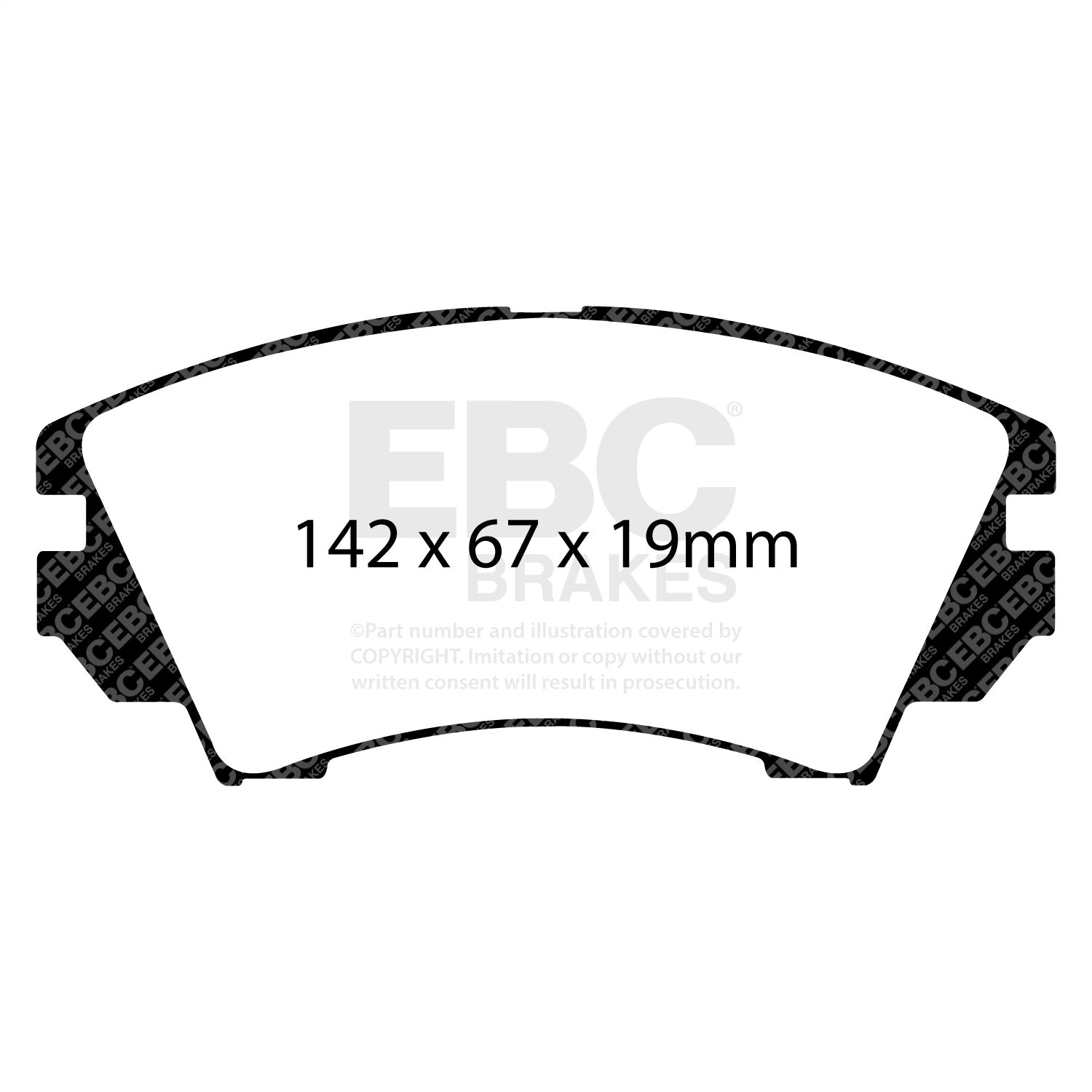 EBC Brakes DP62014 6000 Series Greenstuff Truck/SUV Brakes Disc Pads EBC Brakes DP62014