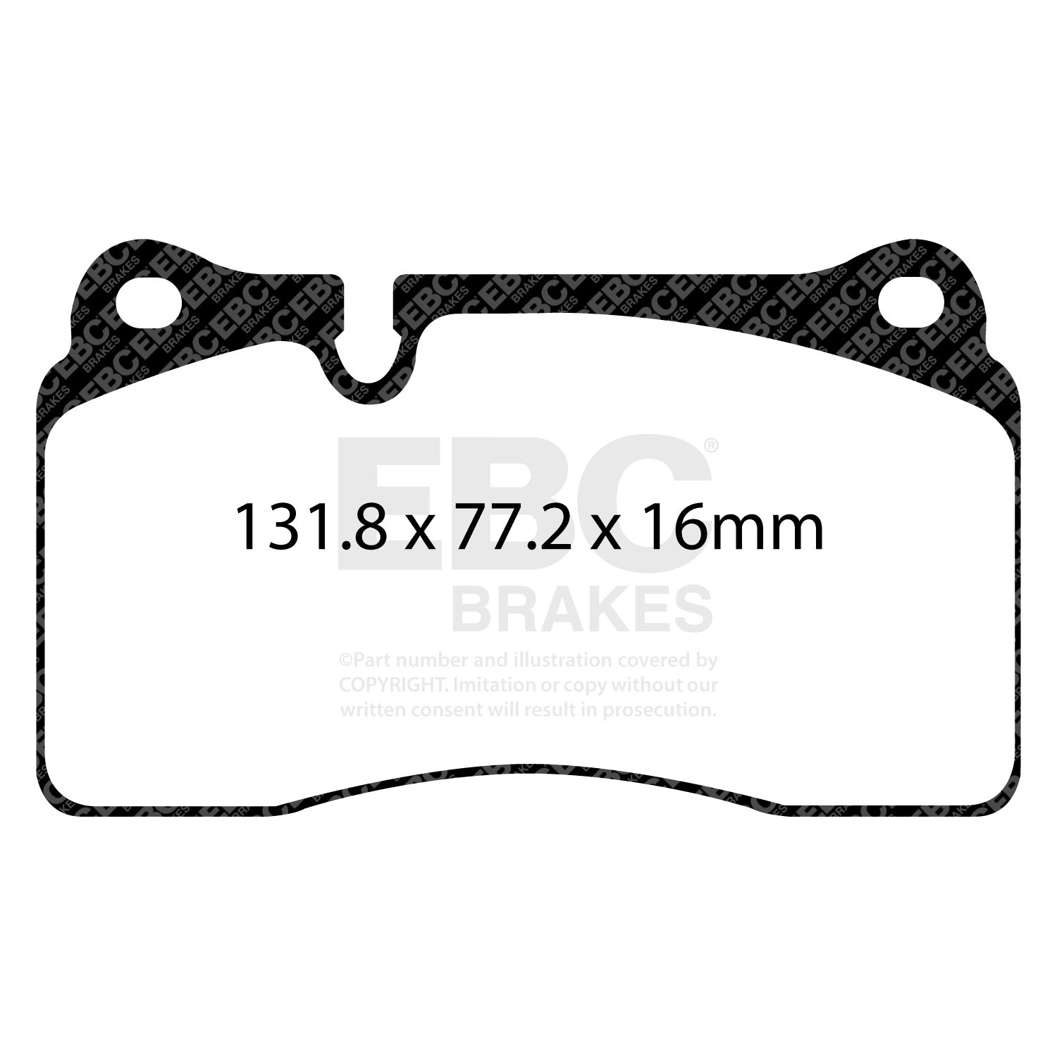 EBC Brakes Racing DP82070RP1 EBC RP-1 Race Brake Pads EBC Brakes Racing DP82070RP1