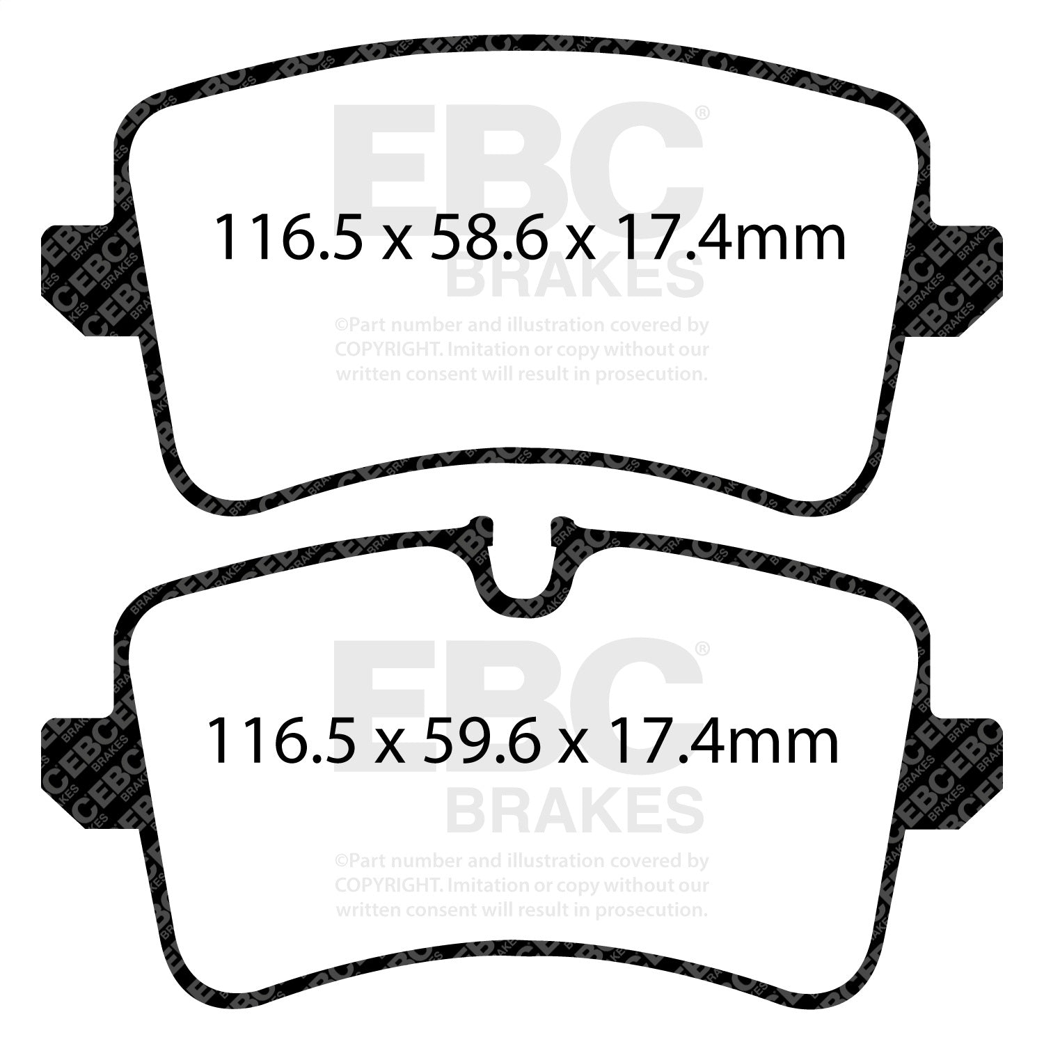 EBC Brakes Racing DP82082RP1 EBC RP-1 Race Brake Pads EBC Brakes Racing DP82082RP1
