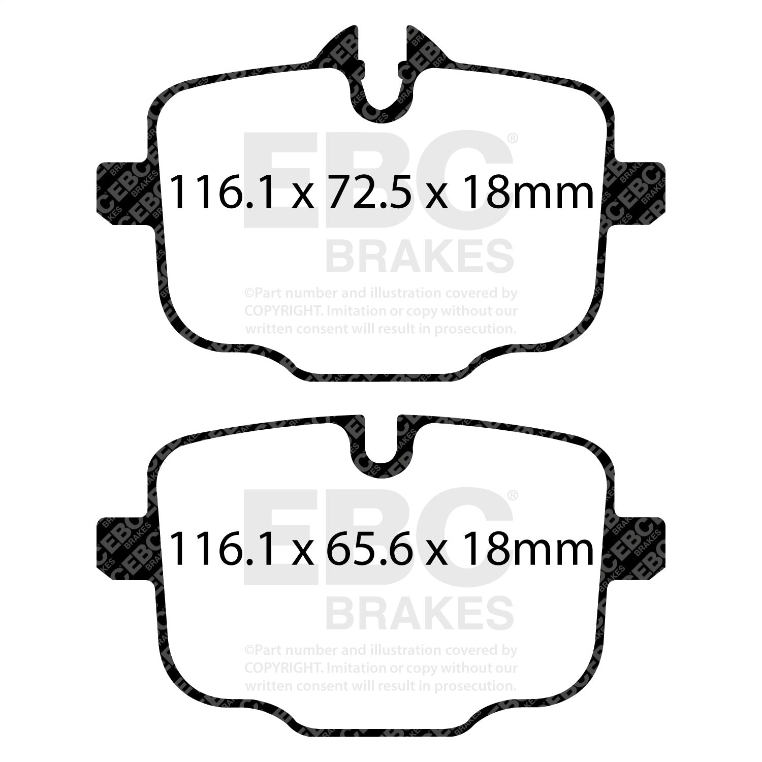 EBC Brakes DP32089C Redstuff Ceramic Low Dust Brake Pads EBC Brakes DP32089C