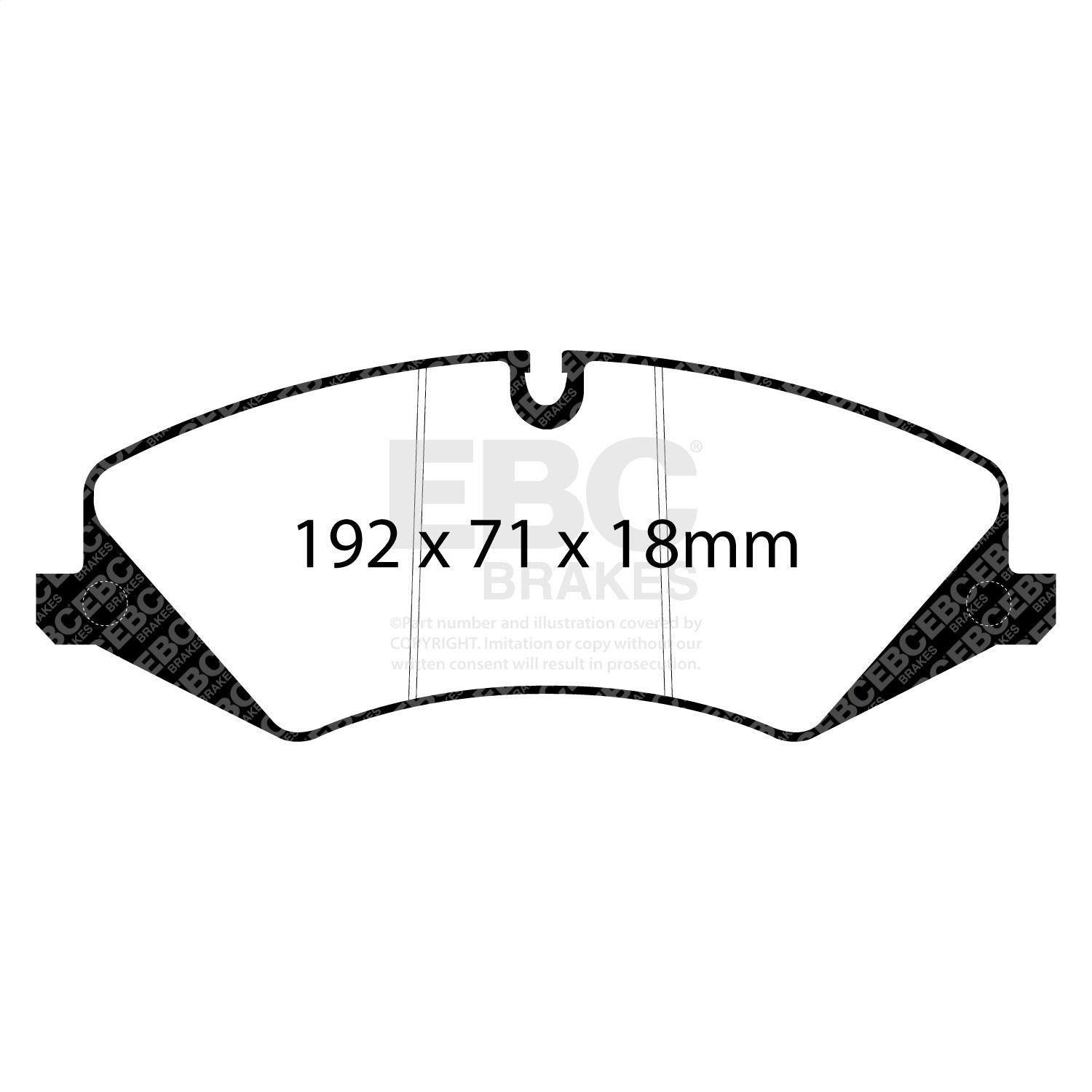 EBC Brakes ED92123 Truck/SUV Extra Duty Brake Pads EBC Brakes ED92123
