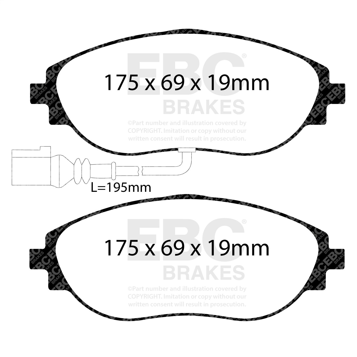 EBC Brakes DP32127C Redstuff Ceramic Low Dust Brake Pads EBC Brakes DP32127C