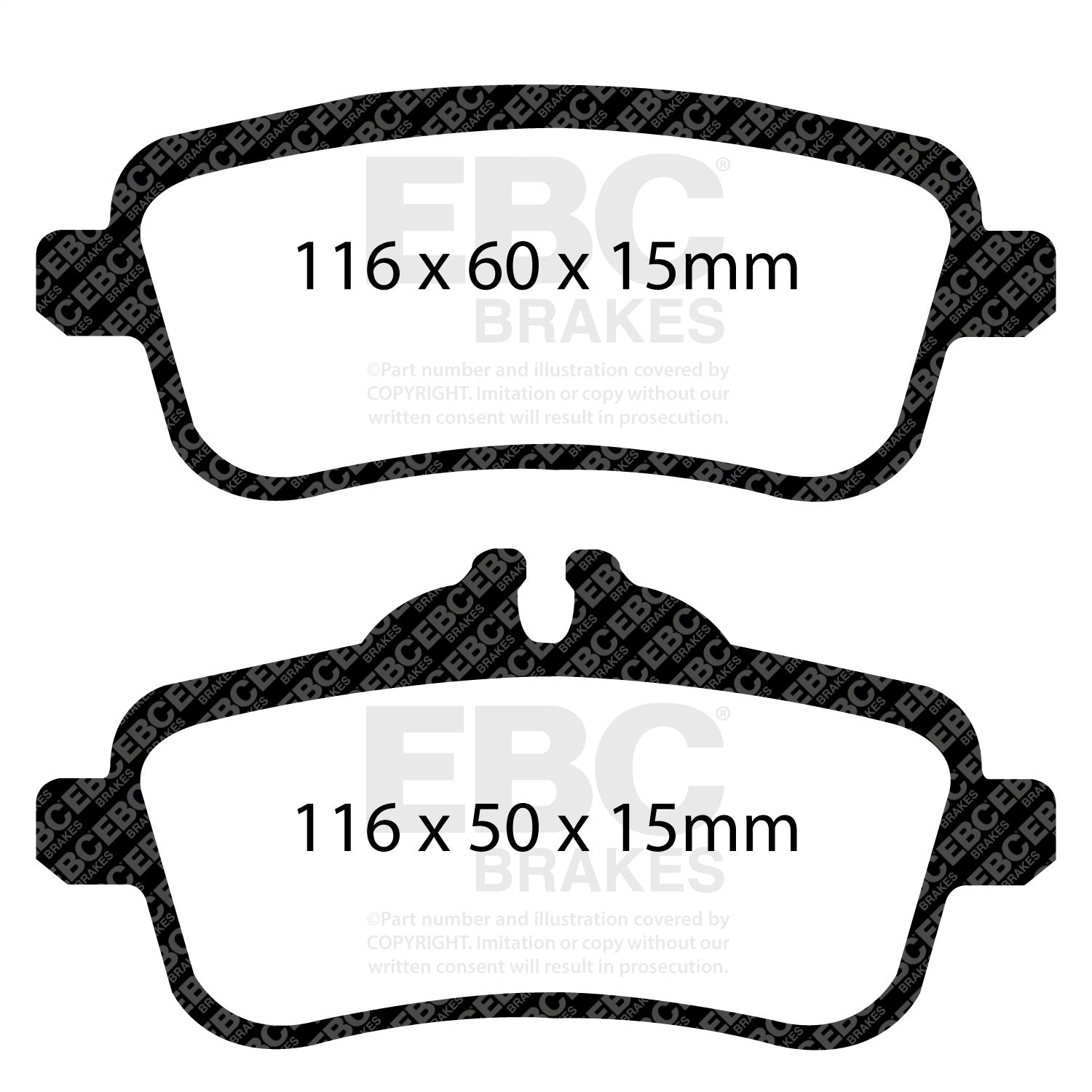EBC Brakes DP62137 6000 Series Greenstuff Truck/SUV Brakes Disc Pads EBC Brakes DP62137