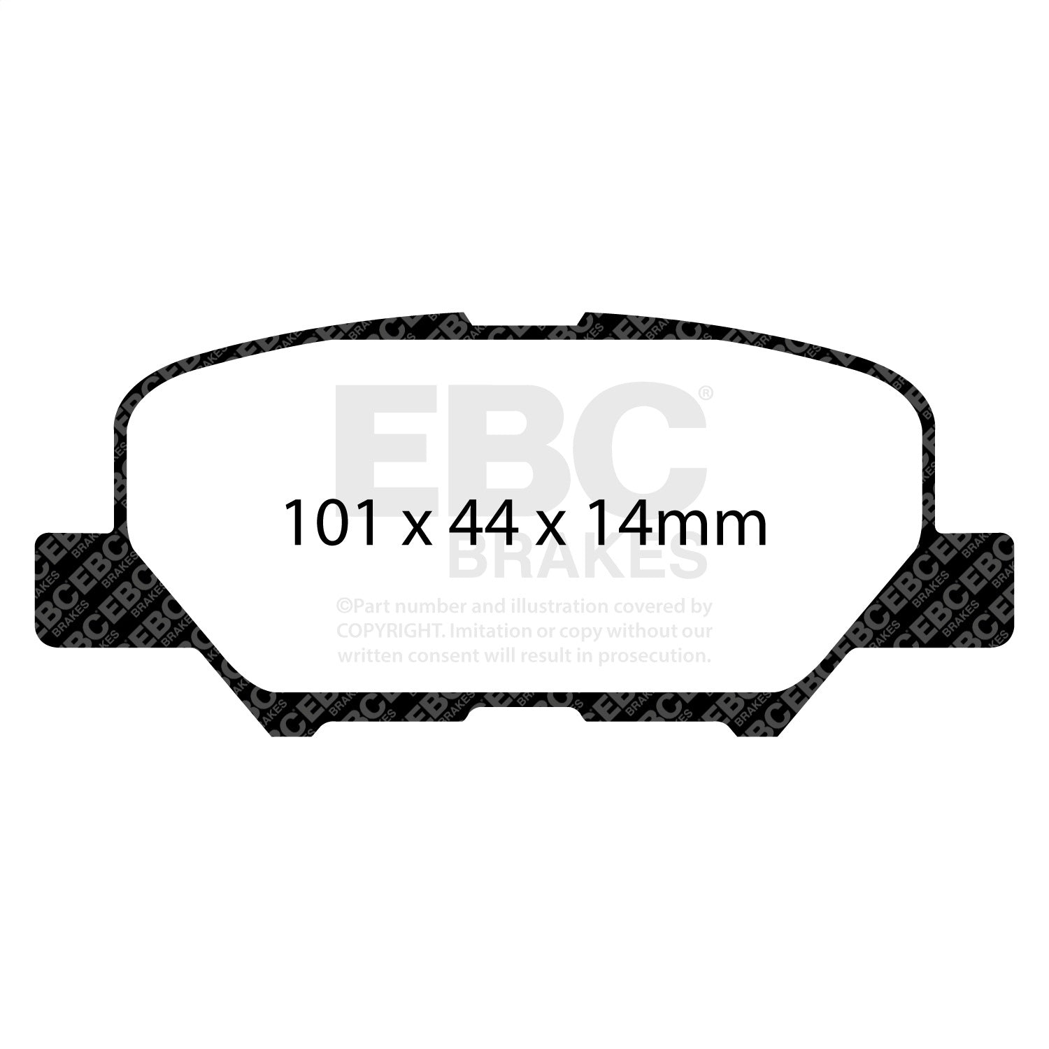 EBC Brakes DP62171 6000 Series Greenstuff Truck/SUV Brakes Disc Pads EBC Brakes DP62171