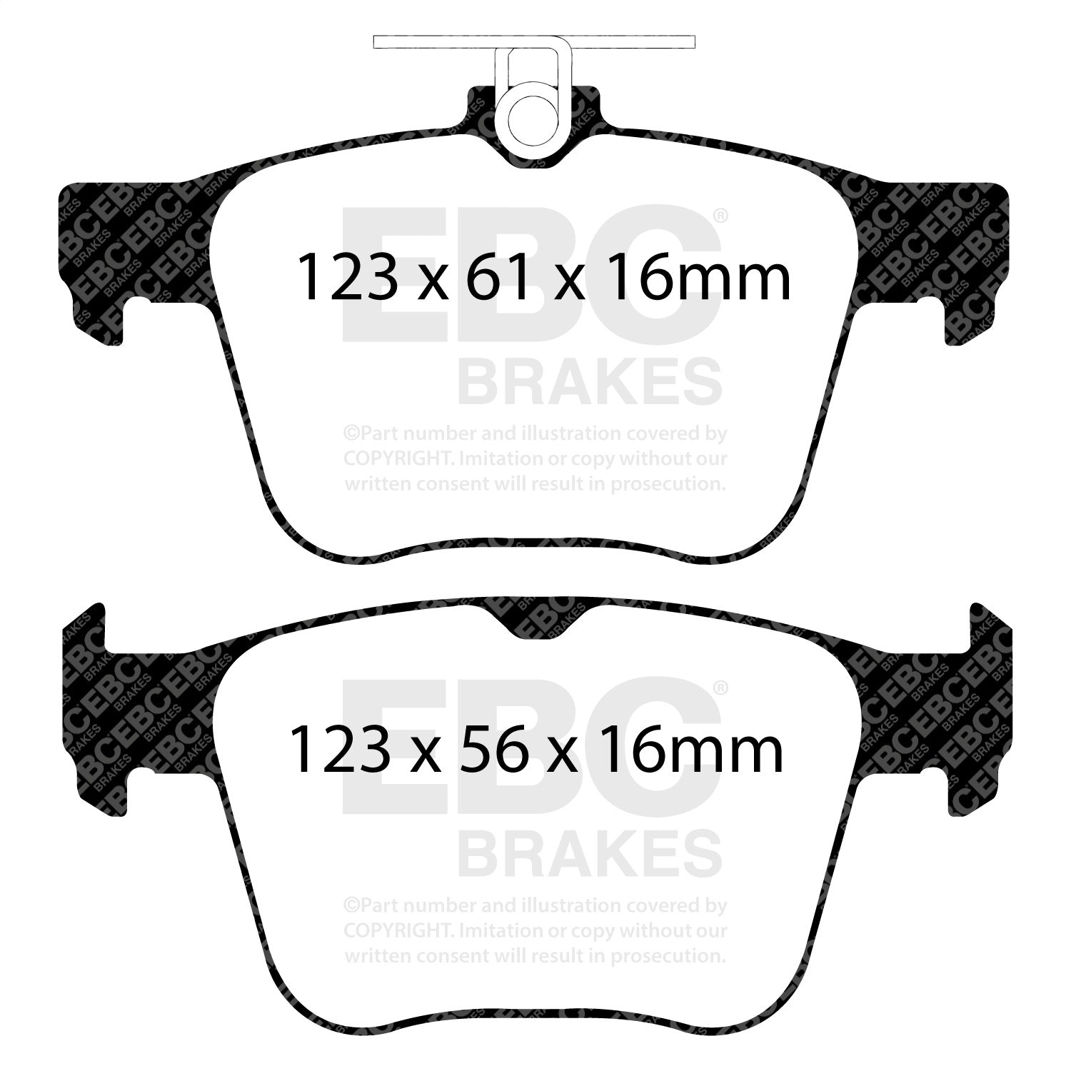 EBC Brakes Racing DP82173RP1 EBC RP-1 Race Brake Pads EBC Brakes Racing DP82173RP1