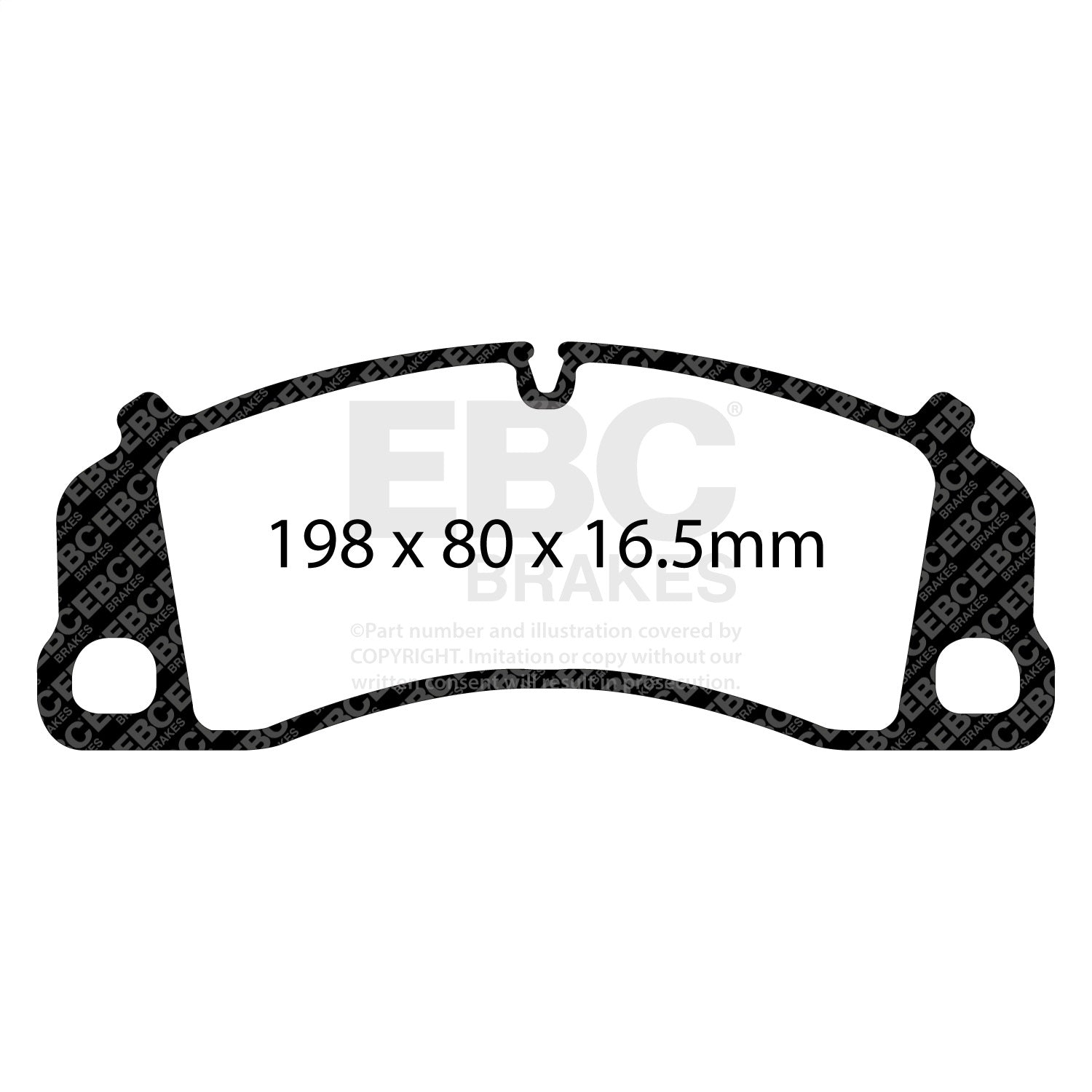 EBC Brakes Racing DP82206RP1 EBC RP-1 Race Brake Pads EBC Brakes Racing DP82206RP1