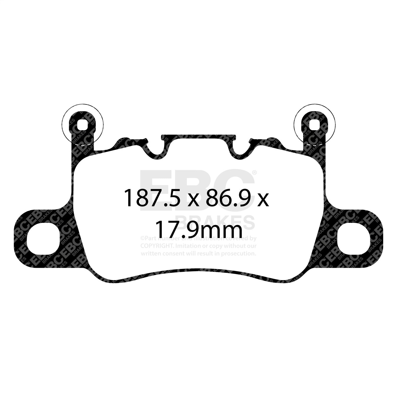 EBC Brakes Racing DP82207RP1 EBC RP-1 Race Brake Pads EBC Brakes Racing DP82207RP1