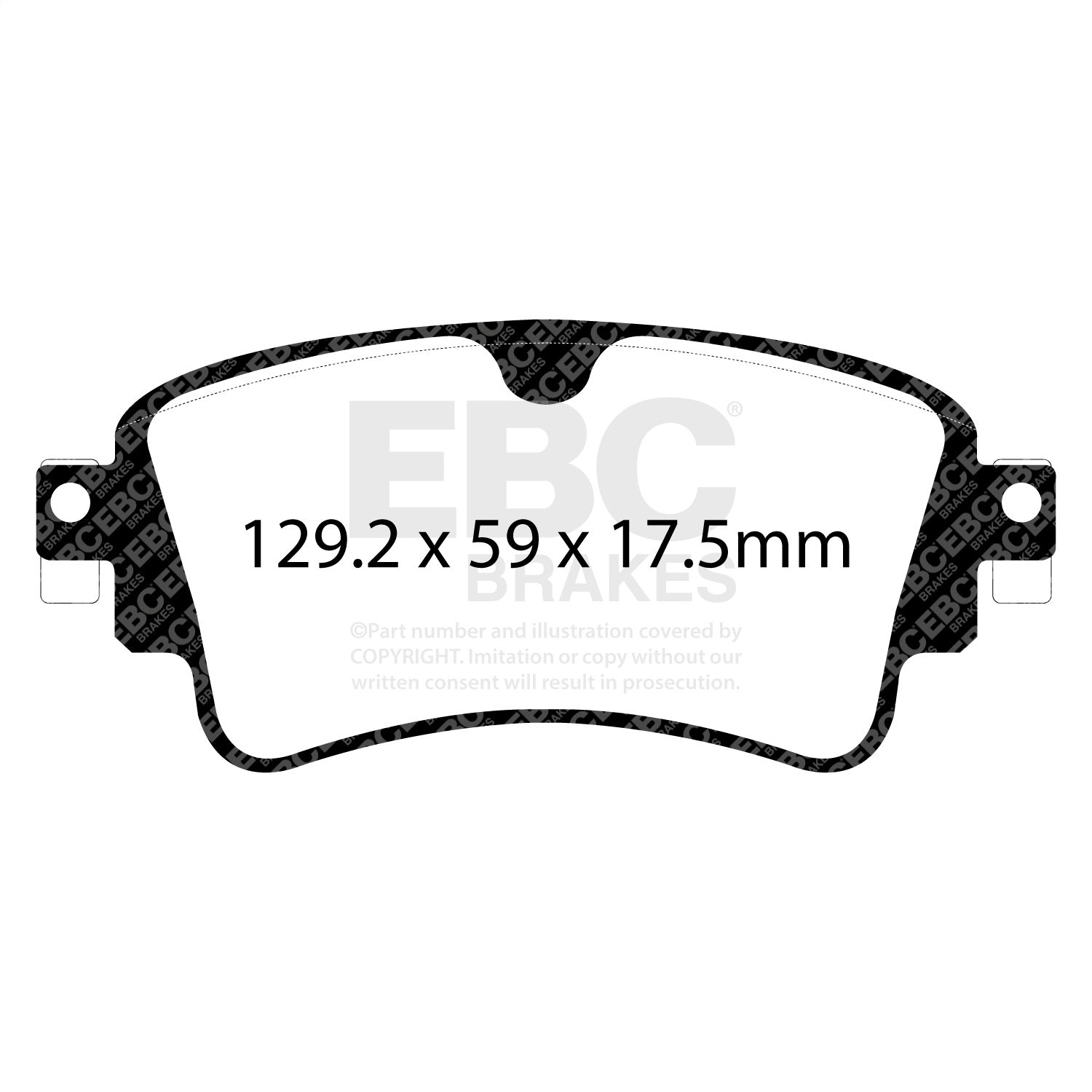 EBC Brakes DP32254C Redstuff Ceramic Low Dust Brake Pads EBC Brakes DP32254C
