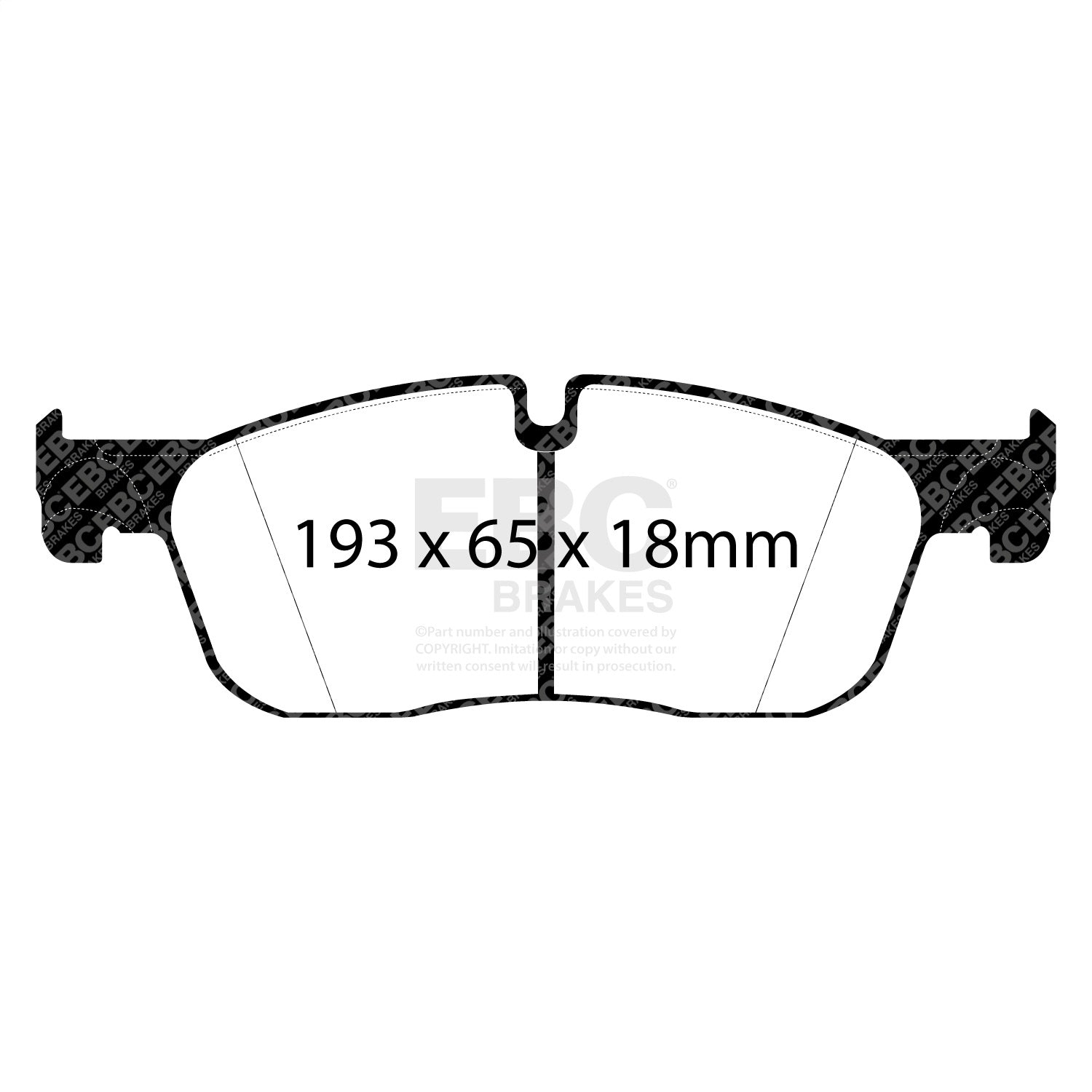 EBC Brakes DP72255 7000 Series Greenstuff Low Dust Truck/SUV Brake Pads EBC Brakes DP72255