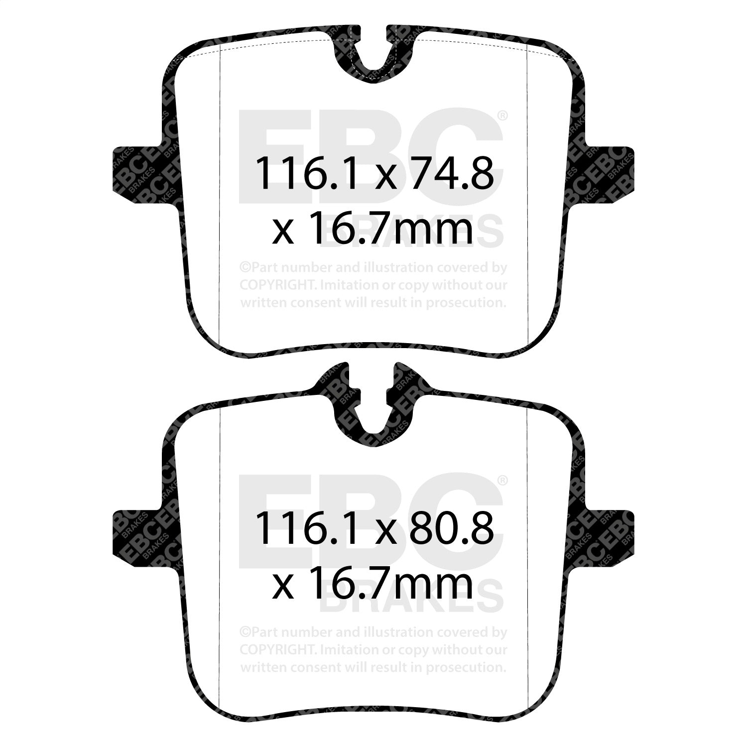 EBC Brakes Racing DP82320RPX EBC RPX Race Brake Pads; Rear; EBC Brakes Racing DP82320RPX