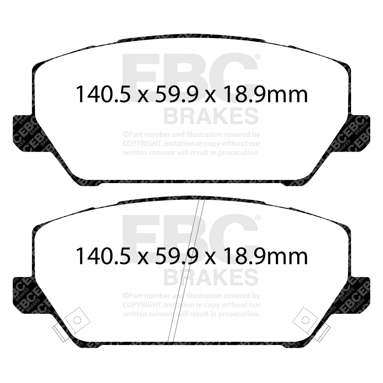 EBC Brakes Racing DP82343RP1 EBC RP-1 Race Brake Pads; Front; 330 mm. Dia.; 30/28 Thickness; EBC Brakes Racing DP82343RP1