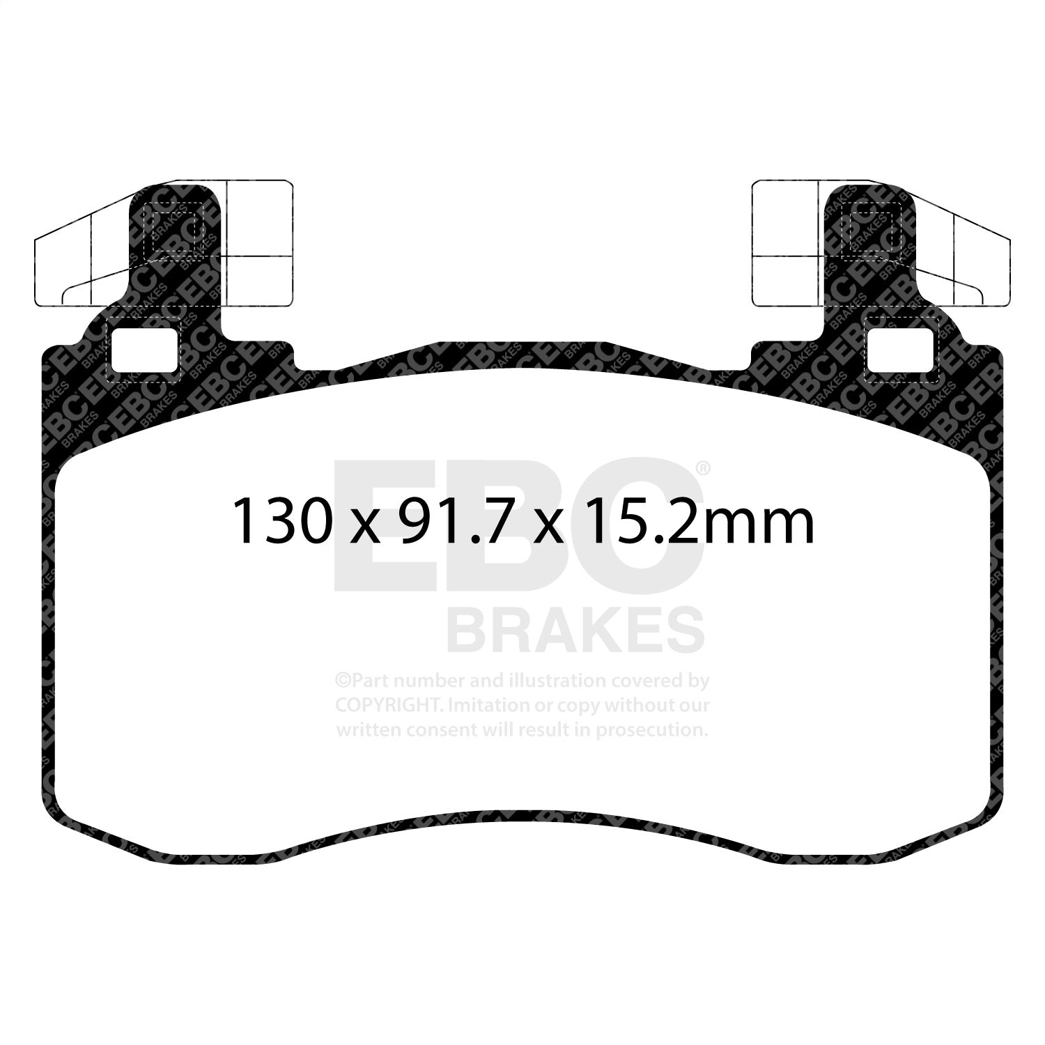 EBC Brakes DP32356C Redstuff Ceramic Low Dust Brake Pads EBC Brakes DP32356C