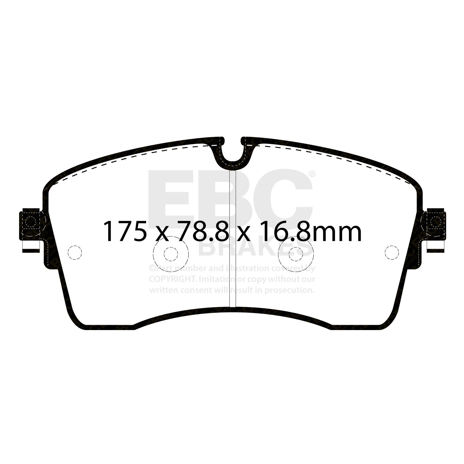 EBC Brakes DP72385 7000 Series Greenstuff Low Dust Truck/SUV Brake Pads EBC Brakes DP72385