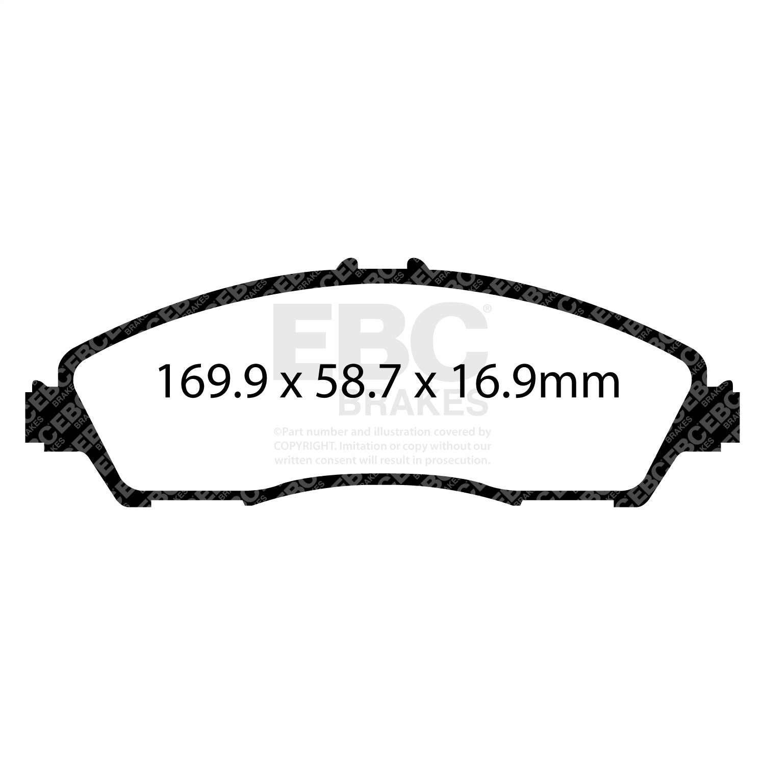 EBC Brakes DP73024 7000 Series Greenstuff Low Dust Truck/SUV Brake Pads EBC Brakes DP73024