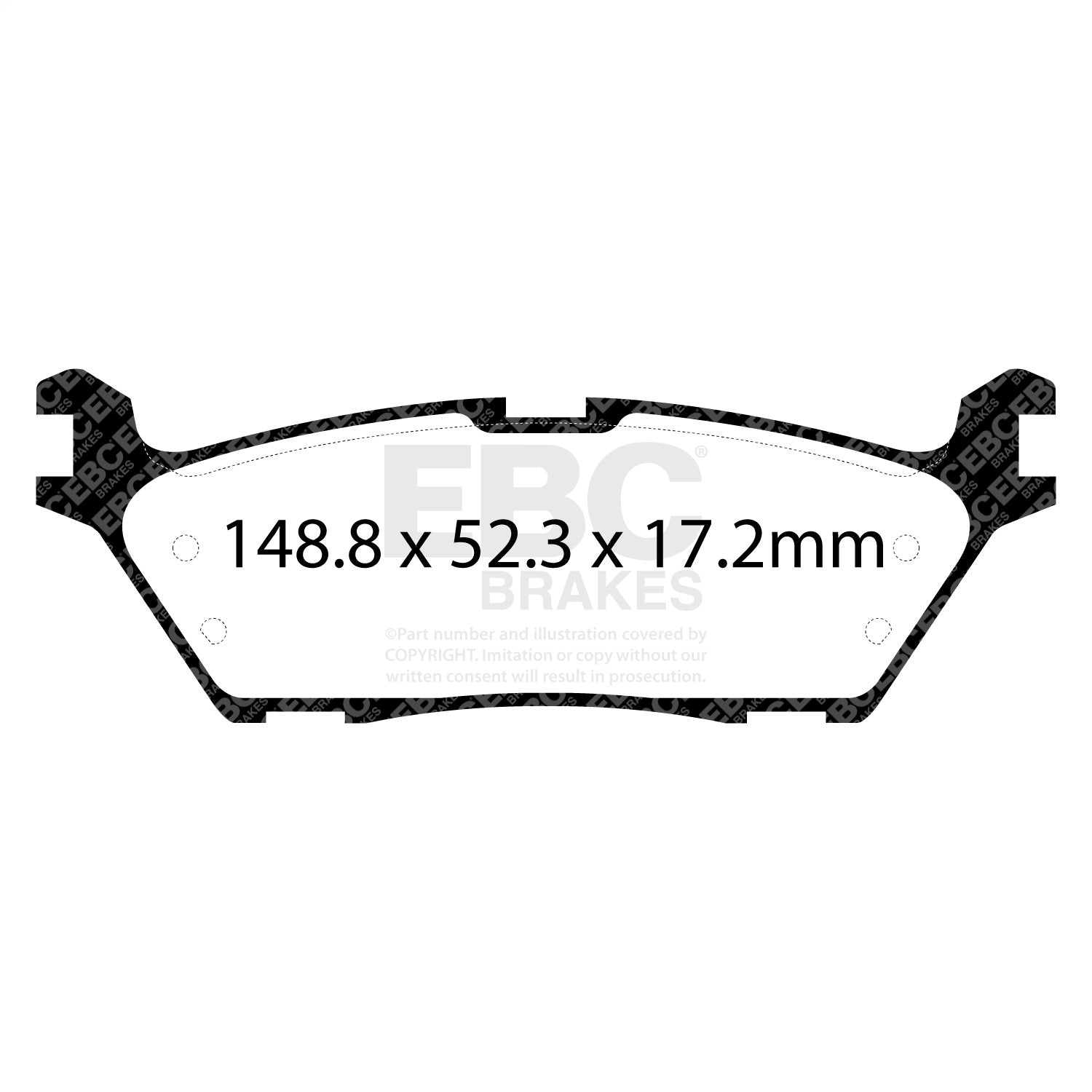 EBC Brakes ED93037 Truck/SUV Extra Duty Brake Pads EBC Brakes ED93037