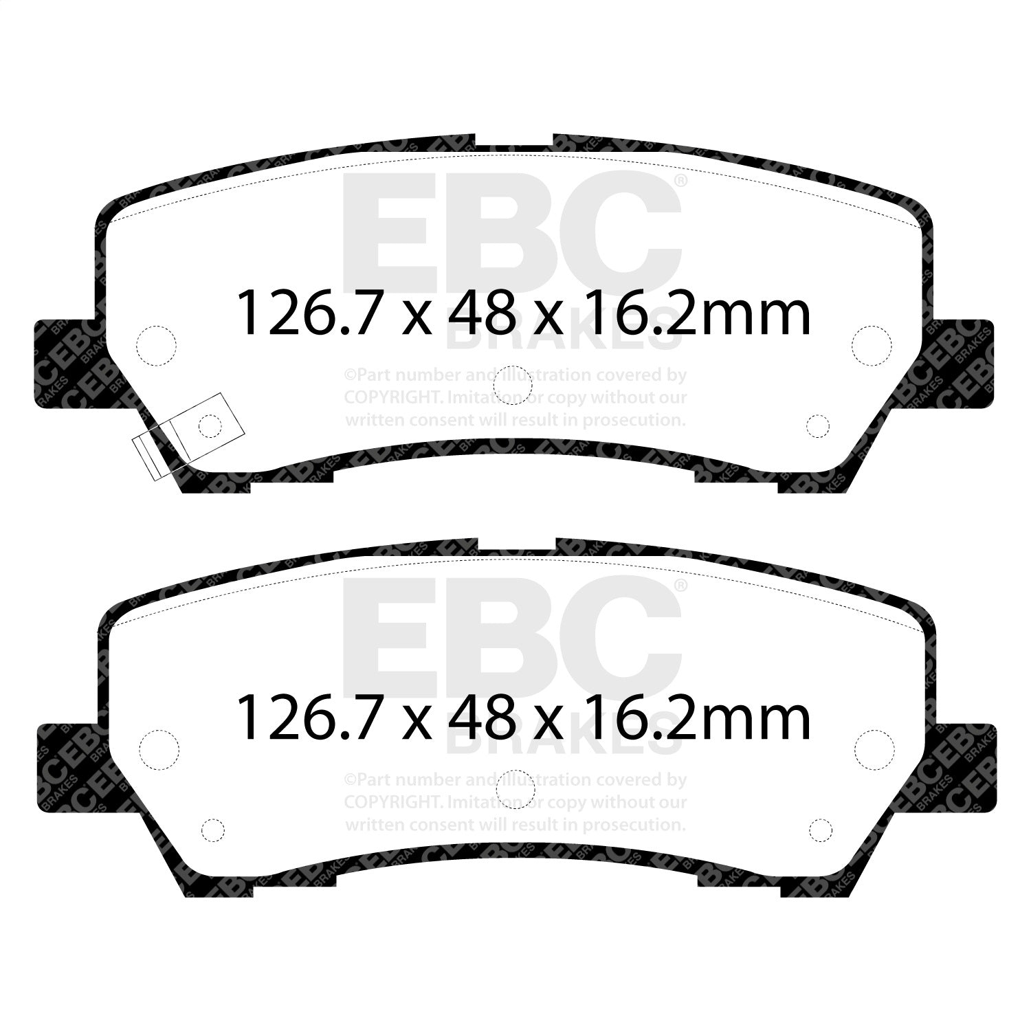 EBC Brakes DP93043 Orangestuff 9000 Series Race Brake Pads EBC Brakes DP93043