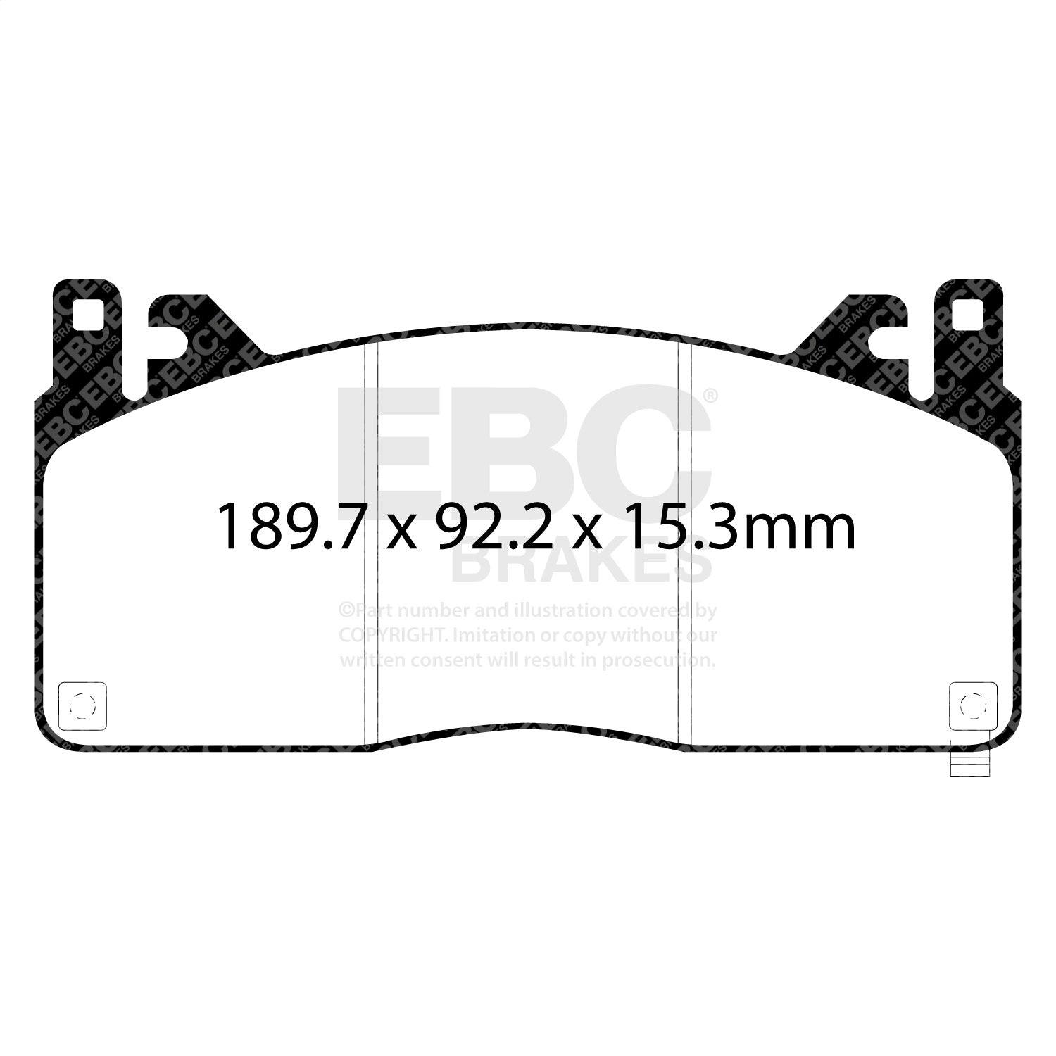 EBC Brakes DP93055 Orangestuff 9000 Series Race Brake Pads EBC Brakes DP93055