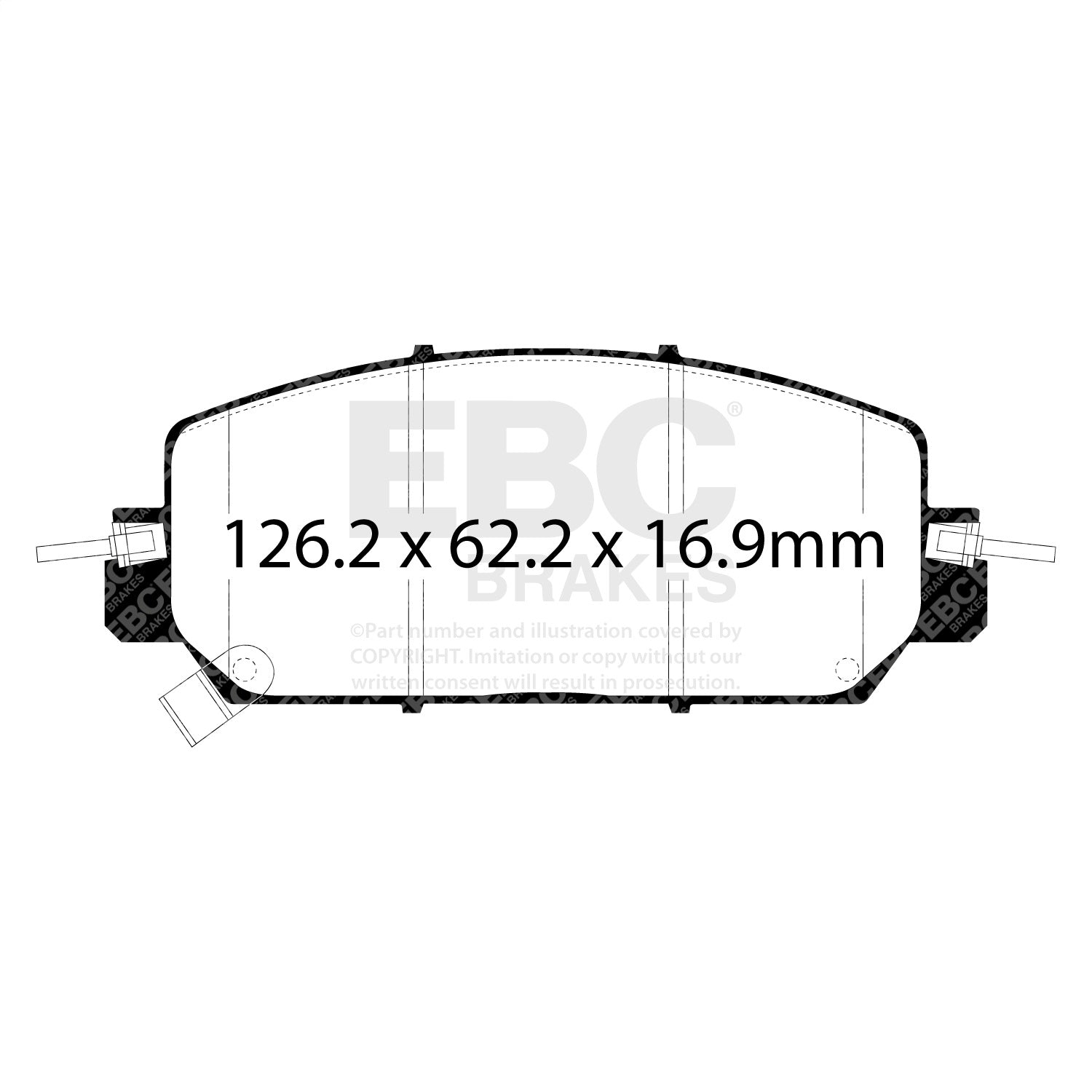 EBC Brakes DP73084 7000 Series Greenstuff Low Dust Truck/SUV Brake Pads EBC Brakes DP73084