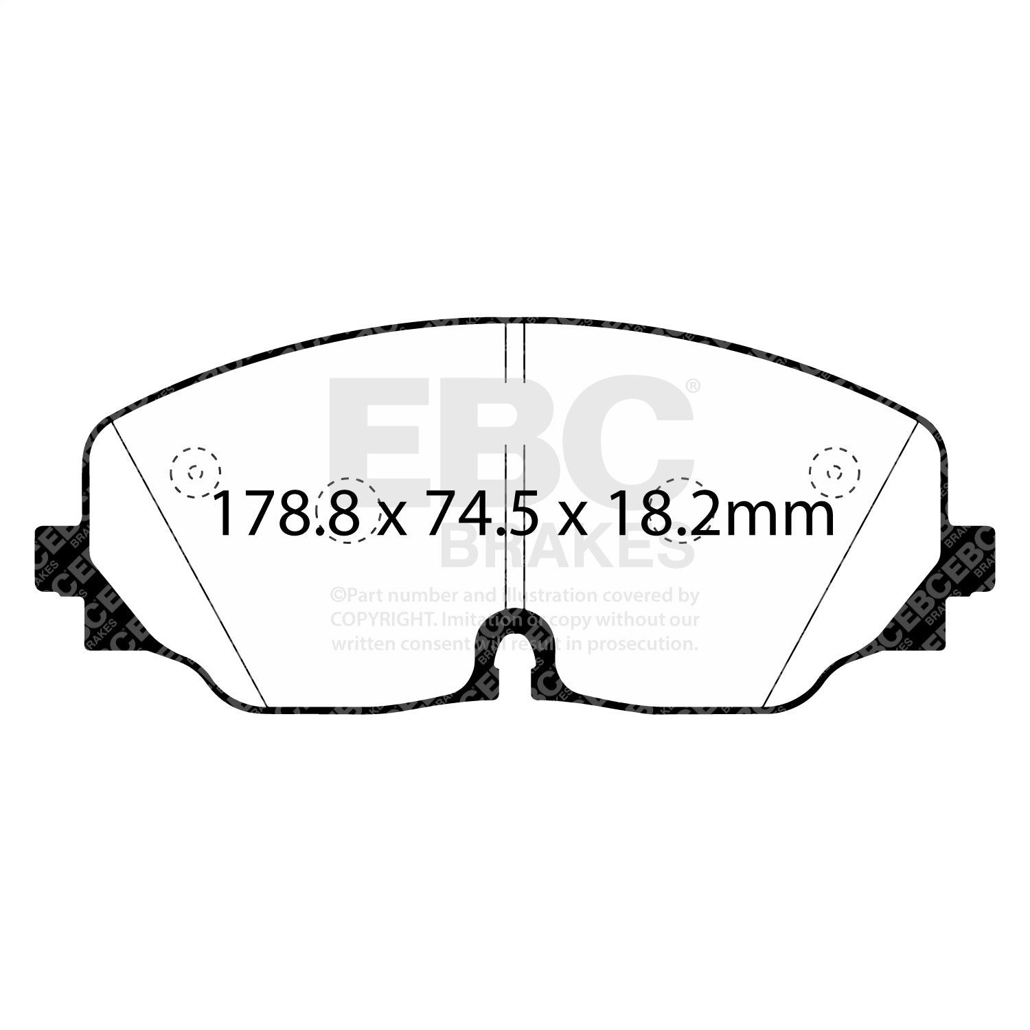 EBC Brakes DP63087 6000 Series Greenstuff Truck/SUV Brakes Disc Pads EBC Brakes DP63087