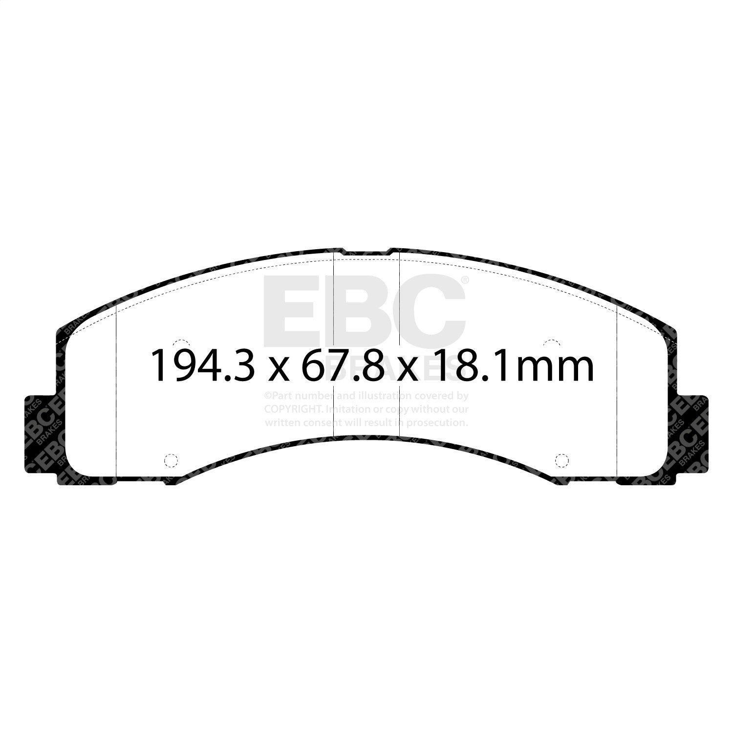 EBC Brakes ED93088 Truck/SUV Extra Duty Brake Pads EBC Brakes ED93088